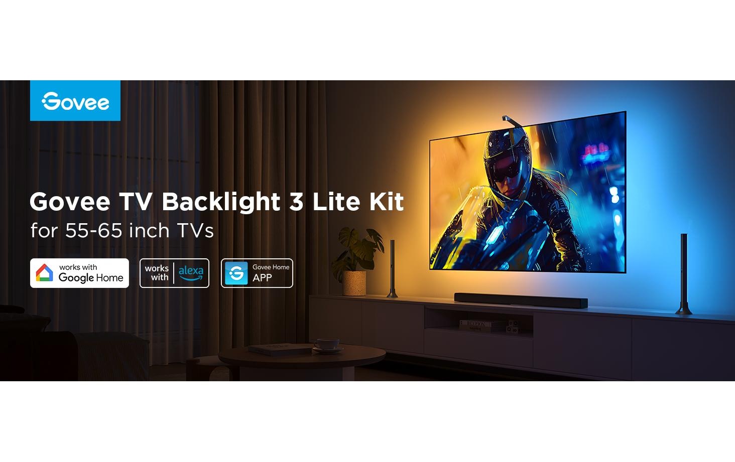 Govee LED Lichtleiste »Govee Kit 2 T3 Cam, RGBIC, WiFi + BT«, 30 flammig