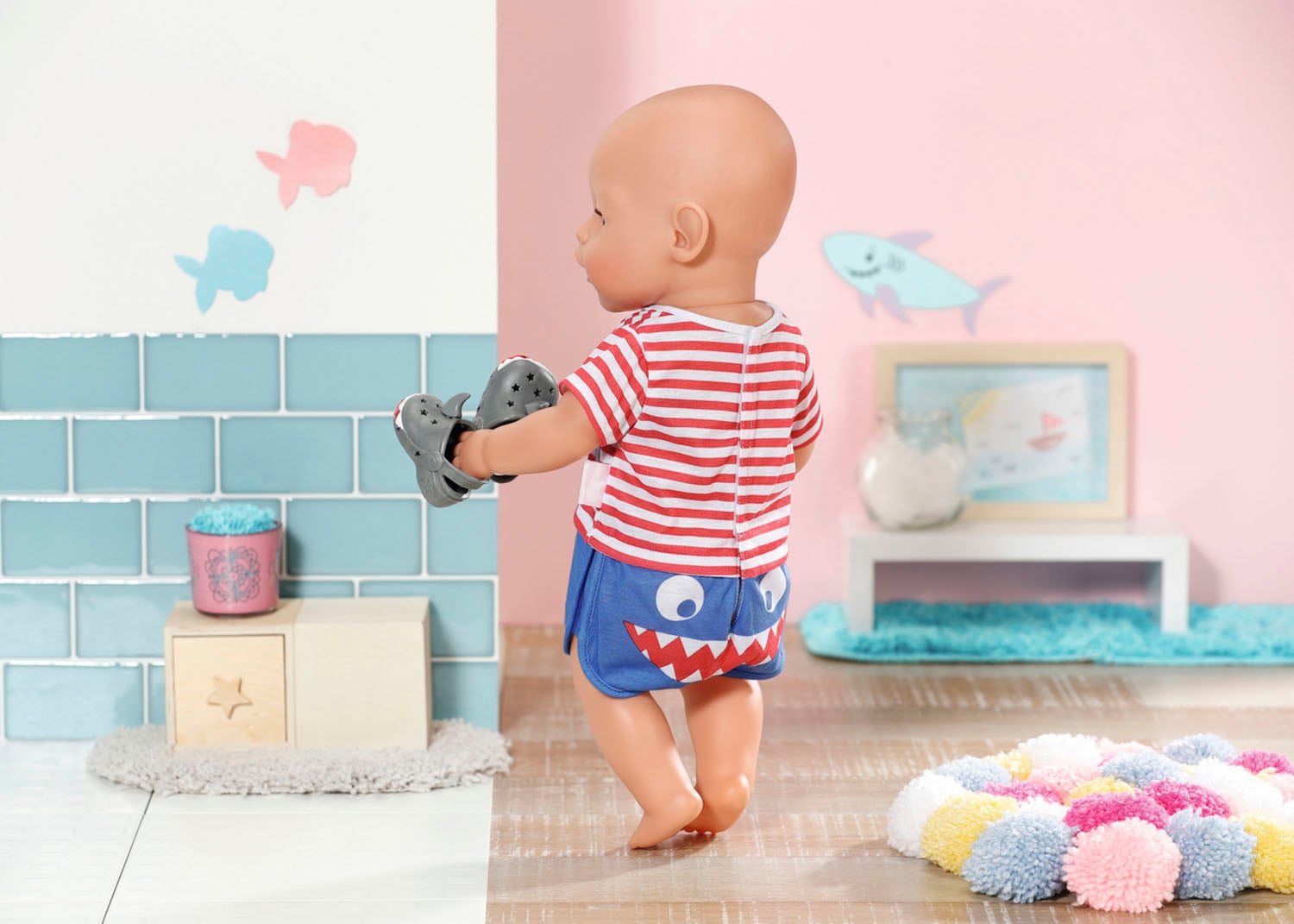 Baby Born Puppenkleidung »Bath Pyjamas & Clogs blau, 43 cm«
