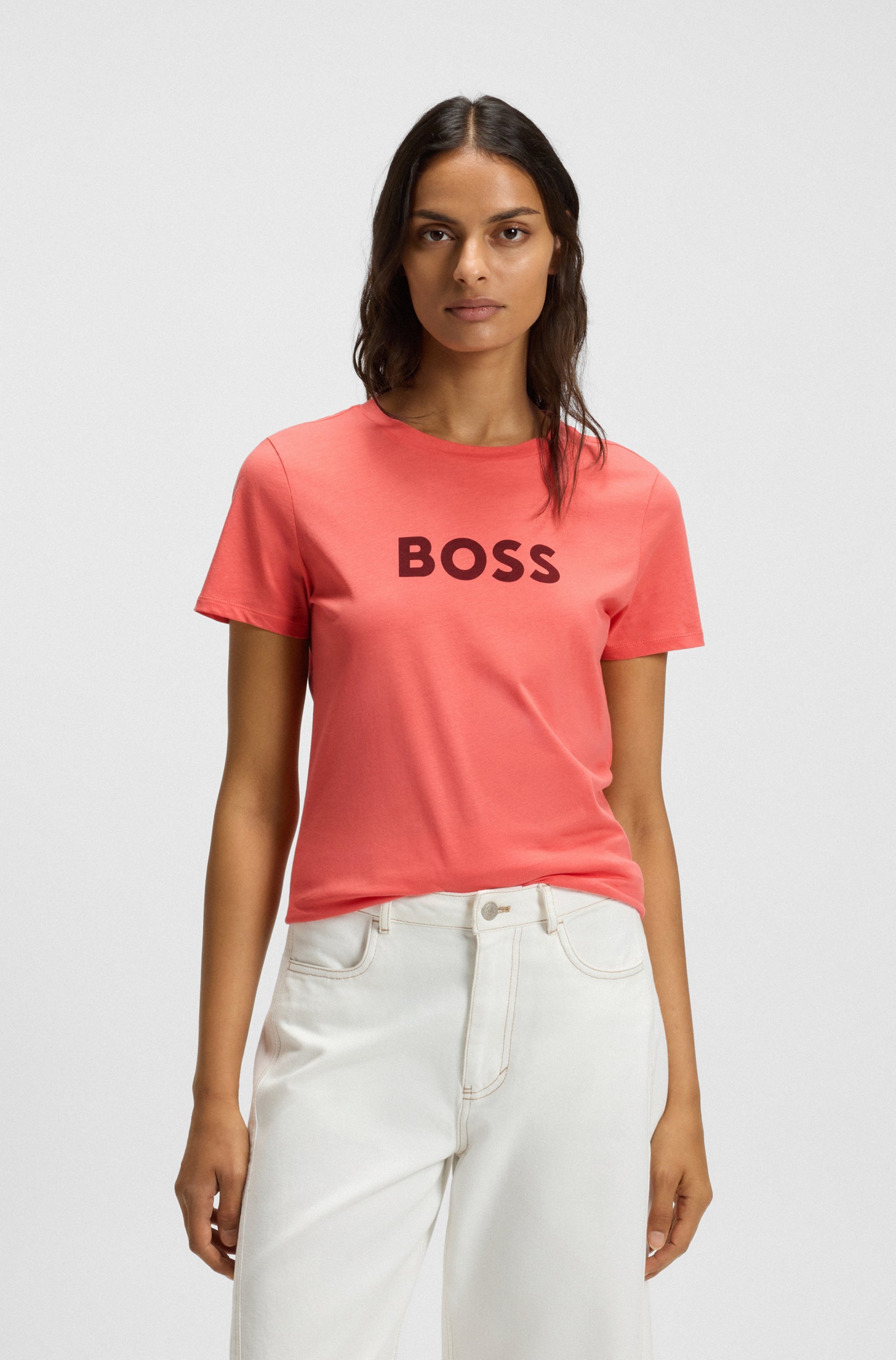 BOSS ORANGE T-Shirt »C_Elogo_5« mit BOSS-Schriftzug