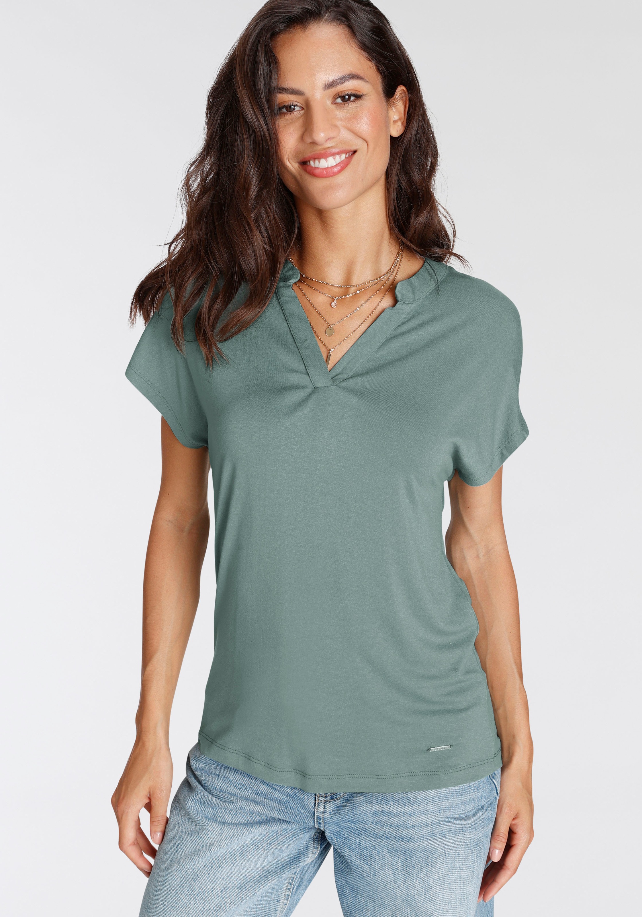 Laura Scott T-Shirt, | Blende Rundhalsausschnitt Jelmoli-Versand online mit und kaufen