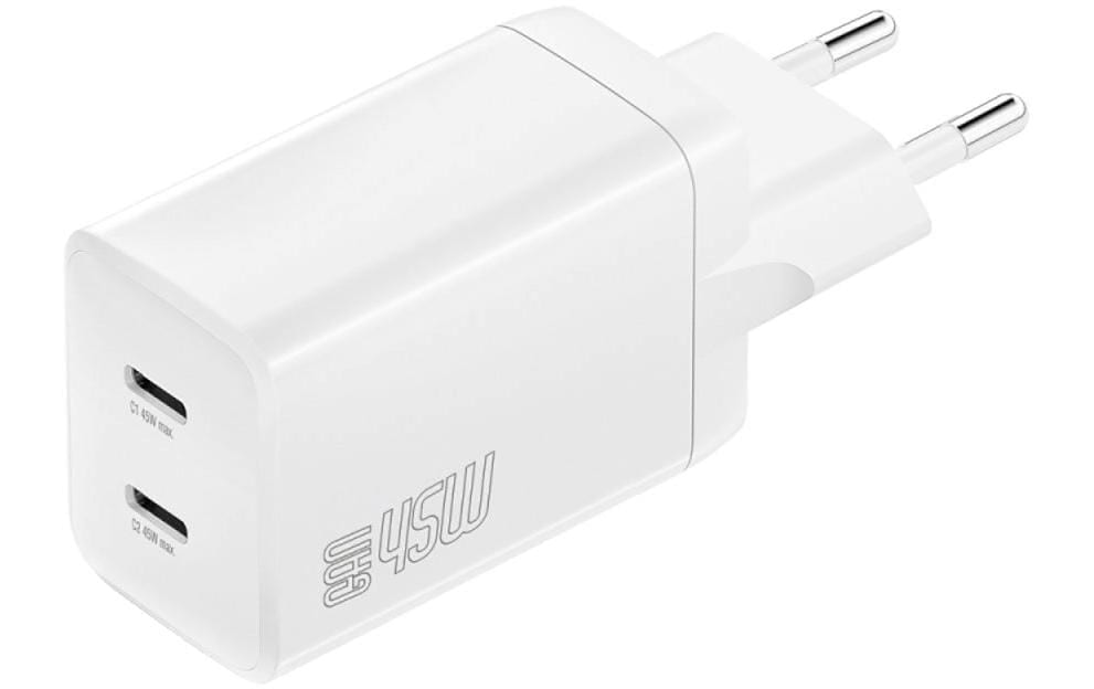 4smarts USB-Ladegerät »PDPlug Dual 2x USB-C 45 W GaN«