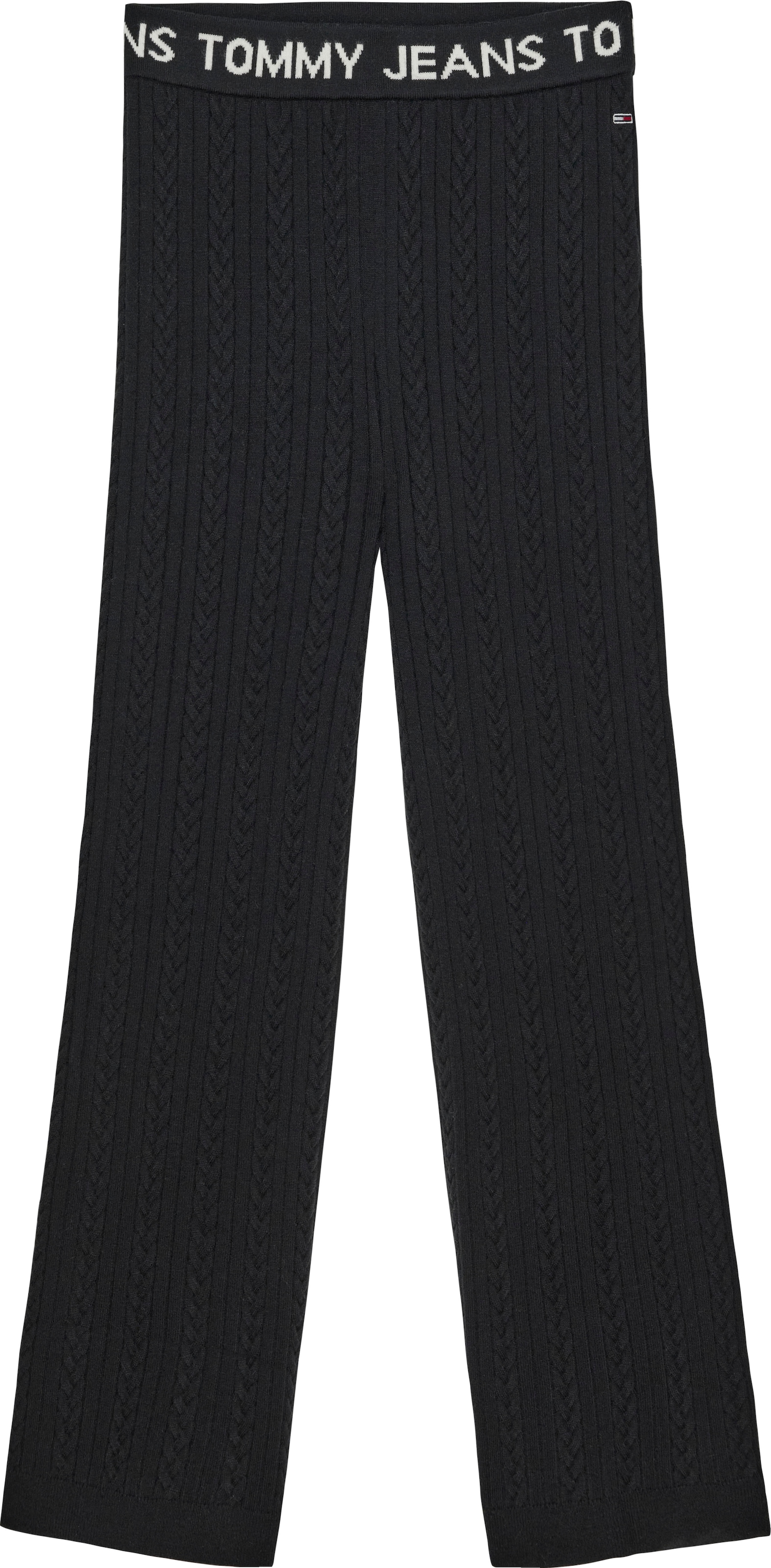 Tommy Strickhose mit Jeans Tommy kaufen PANTS«, online KNIT CABLE | Jelmoli-Versand »TJW Jeans Logo-Stickerei