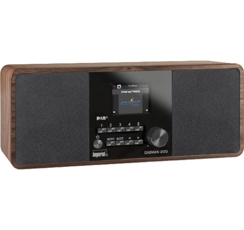 IMPERIAL Internet-Radio »Dabman i200 Holzoptik«, (WLAN Digitalradio (DAB+)-Internetradio-FM-Tuner)