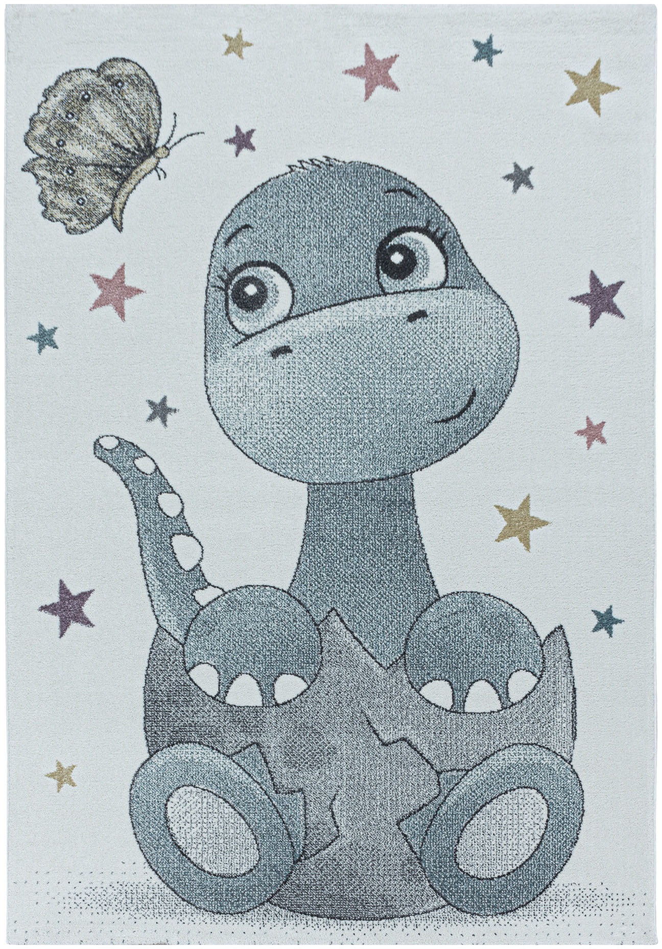 Ayyildiz Teppiche Kinderteppich »FUNNY 2106«, rechteckig, 11 mm Höhe, Kinder Dino Motivteppich