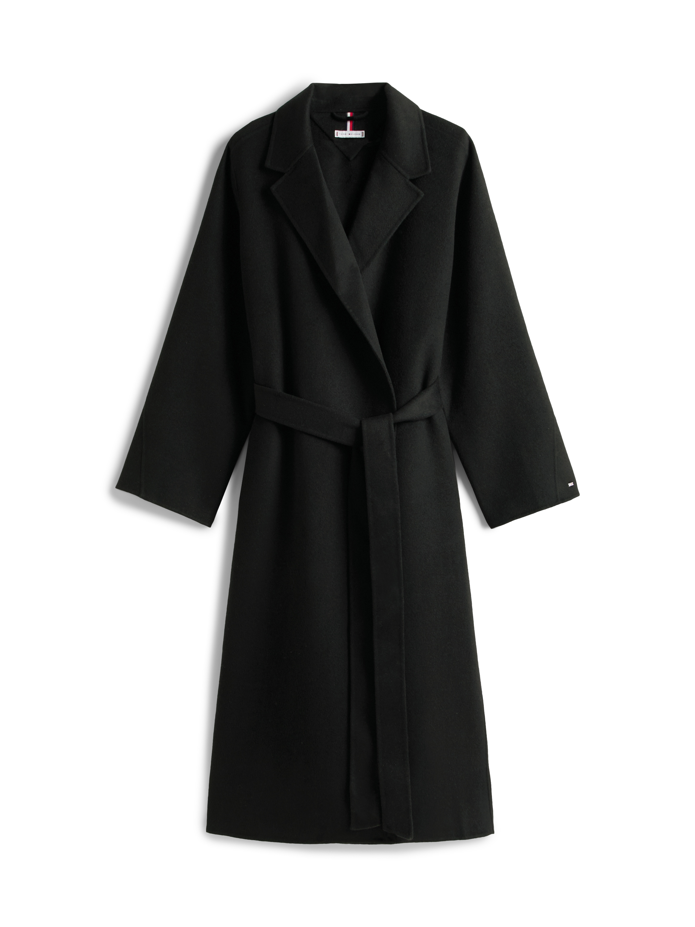 Tommy Hilfiger Curve Kurzmantel »CRV DF WOOL REG BELTED MIDI COAT«, in grossen Grössen, aus reiner Wolle