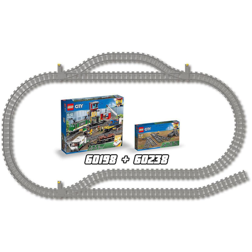 LEGO® Konstruktionsspielsteine »Switch Tracks (60238), LEGO® City«, (6 St.)