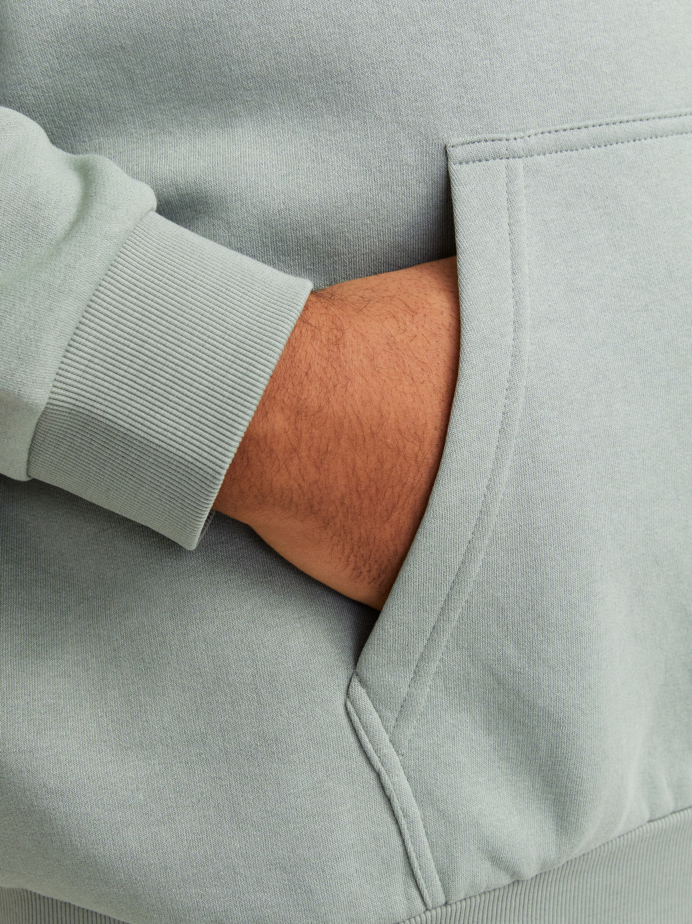 Jack & Jones PlusSize Kapuzensweatshirt »JJEBRADLEY SWEAT HOOD NOOS PLS«, mit Rippbündchen