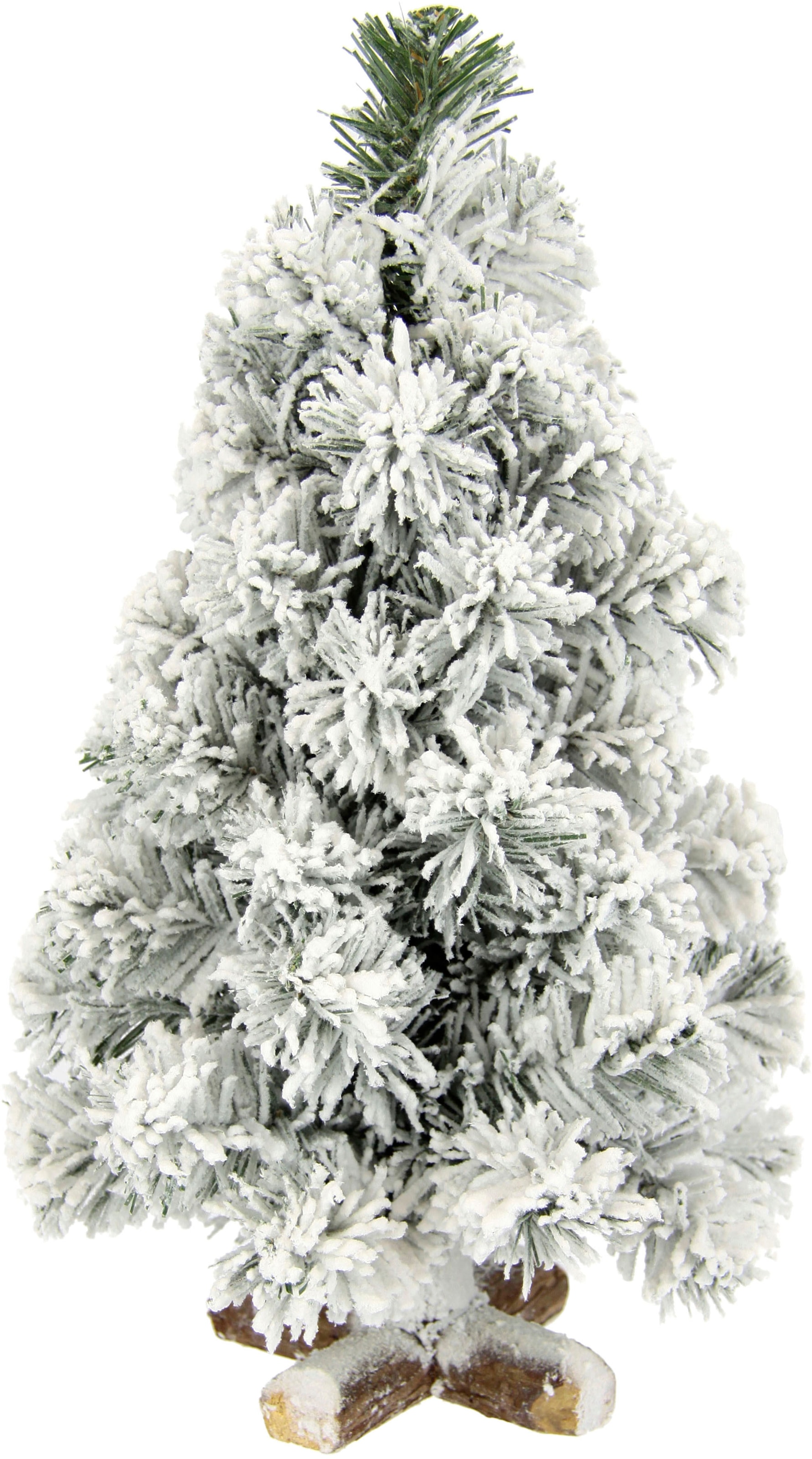 I.GE.A. Dekobaum »Weihnachtsdeko, Weihnachtsbaum«, Tannenbaum auf Holzfuss  mit Kunstschnee 38 cm kaufen