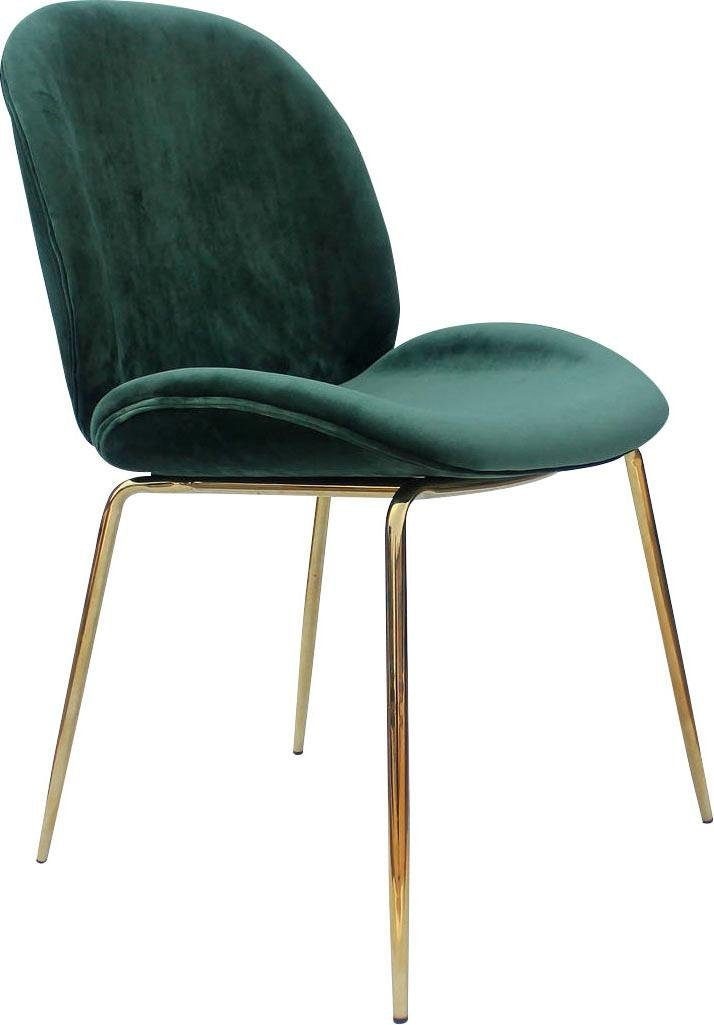 Kayoom Stuhl »Charlize 110 2er-Set, TOPSELLER! Esszimmerstühle,moderne Optik«, (Set), 2 St., Samtstoff, samtweicher Bezug, bequem, zeitlos, moderne Optik
