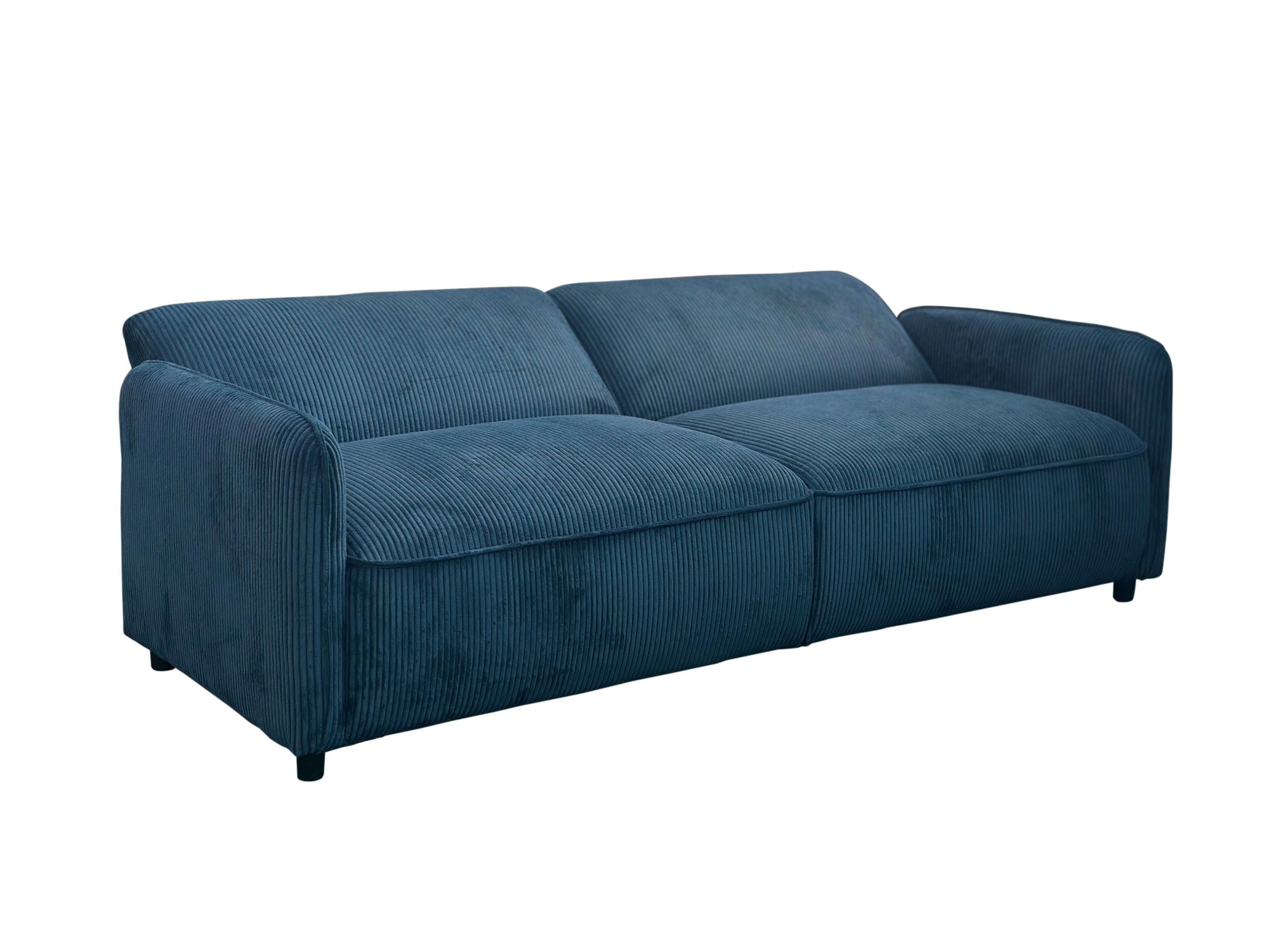 Dorel Home 3-Sitzer »Allie Curved Schlafsofa 209 cm«, Bettfunktion (110/190), verstellbare Rückenlehne, Cord u. Velours