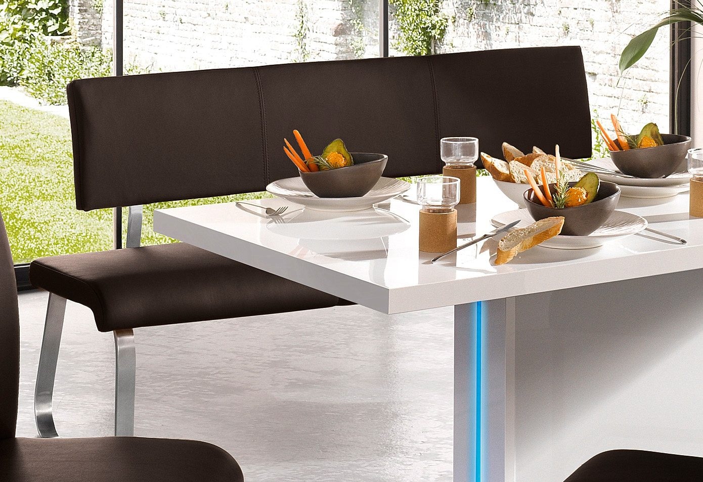 MCA furniture Polsterbank »Arco«, online Kg, verschiedenen Echtleder, | bestellen belastbar in Jelmoli-Versand bis 280 Breiten