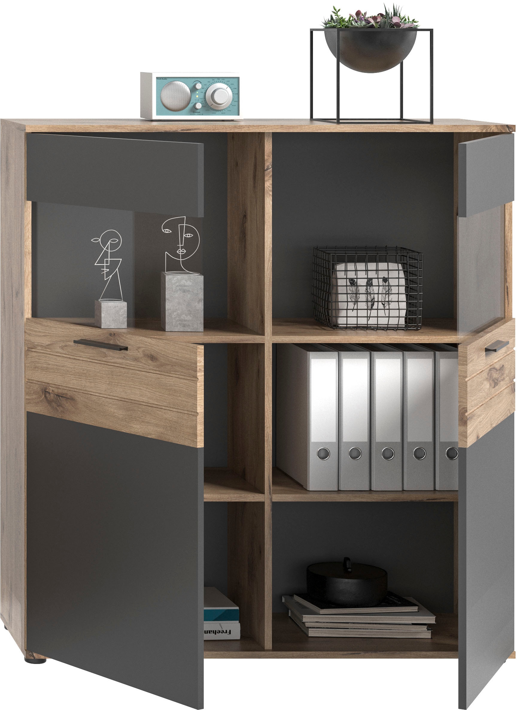 INOSIGN Vitrine »Riga«, Höhe 122 cm