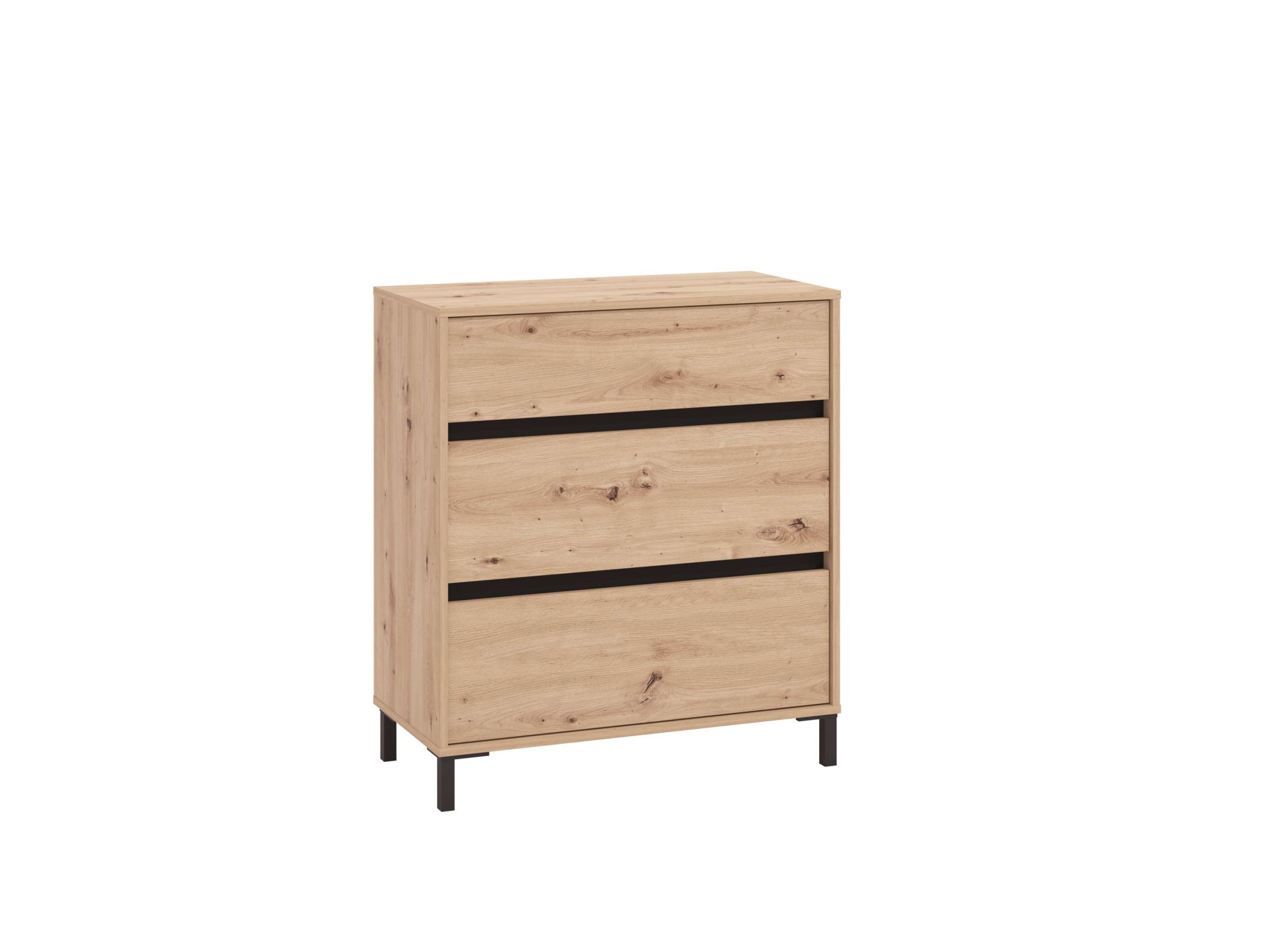 Home affaire Kommode "Marron, Schubkastenkommode, Höhe 90 cm, Breite 80 cm" Breiten 80 cm, mit geräumigen Schubladen