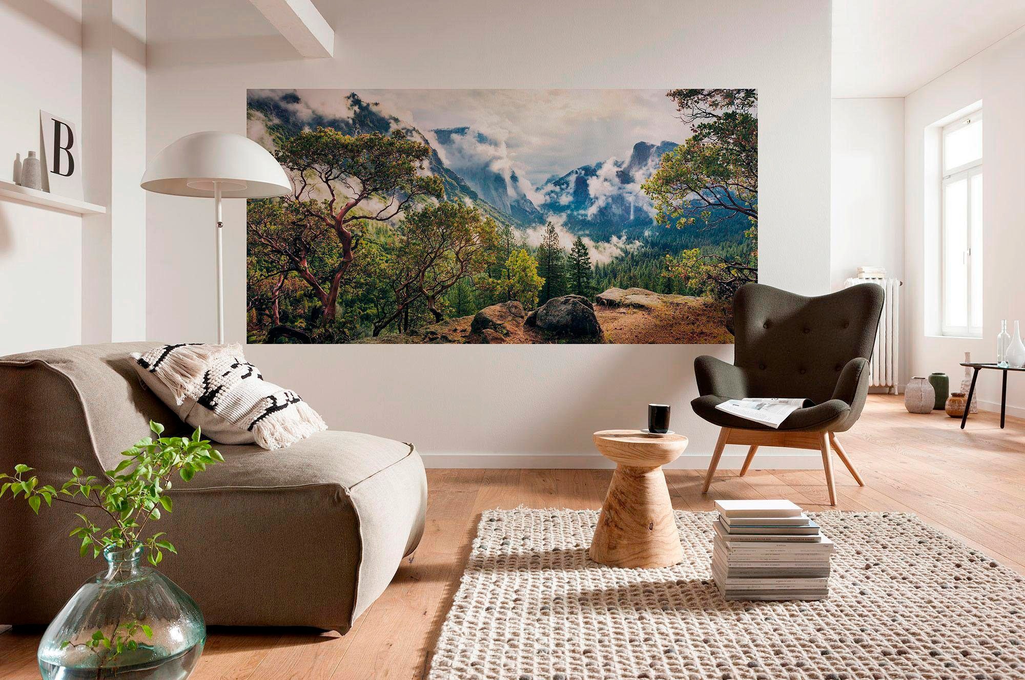 Komar Vliestapete »Digitaldruck Vlies - Unique Paradise - Grösse 200 x 100 cm«, bedruckt, Wohnzimmer, Schlafzimmer