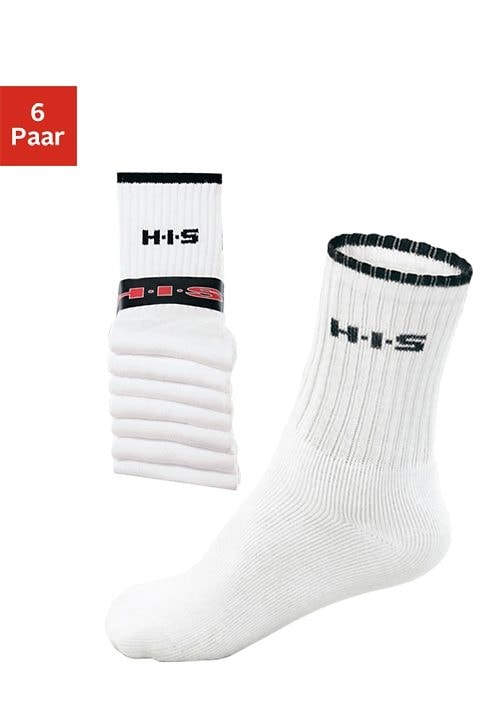 H.I.S Sportsocken, (Set, 6 Paar), mit Frottee & verstärkten Belastungszonen  online kaufen bei Jelmoli-Versand Schweiz | Lange Socken