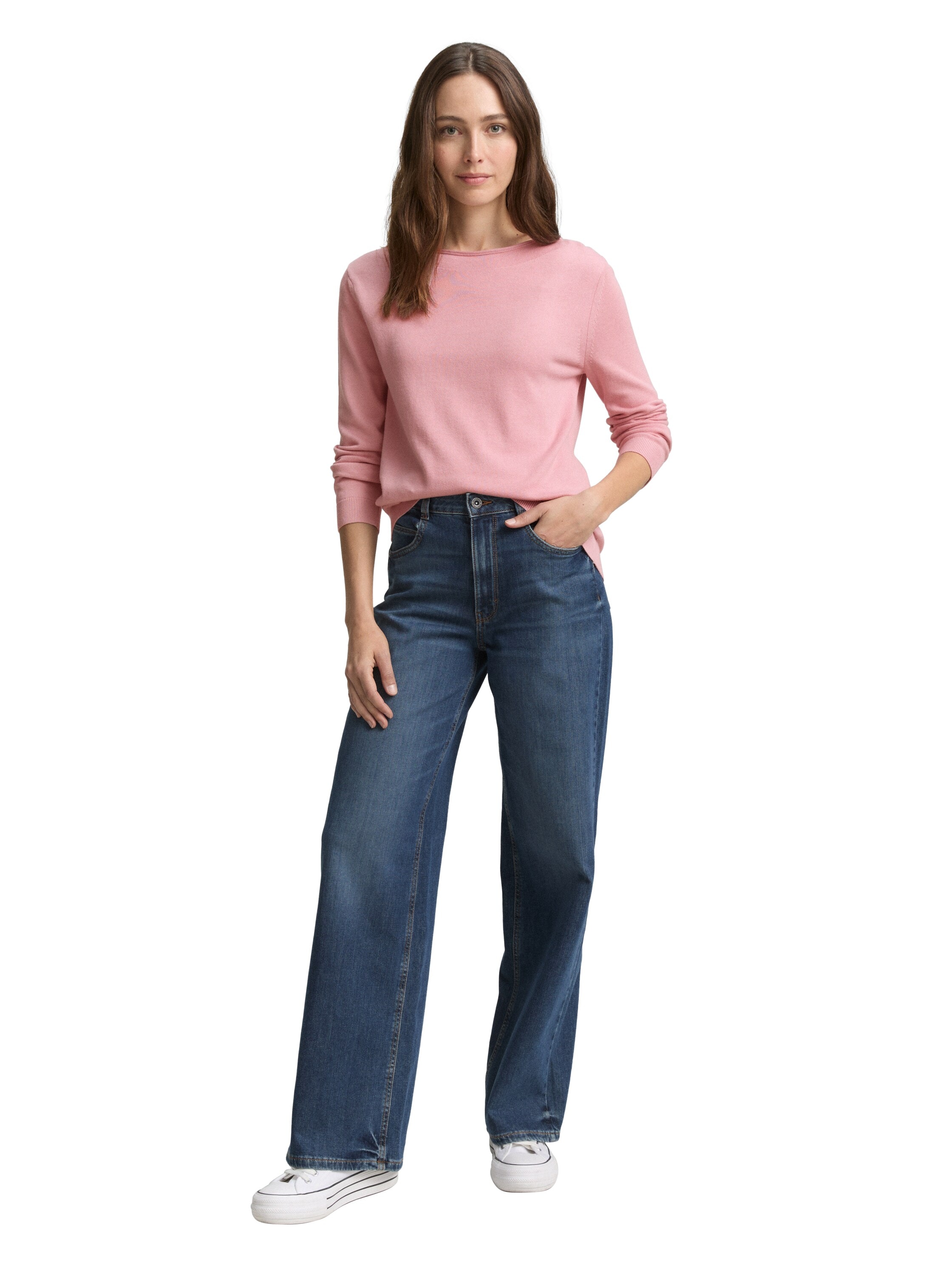 TOM TAILOR Strickpullover, mit U-Boot Ausschnitt