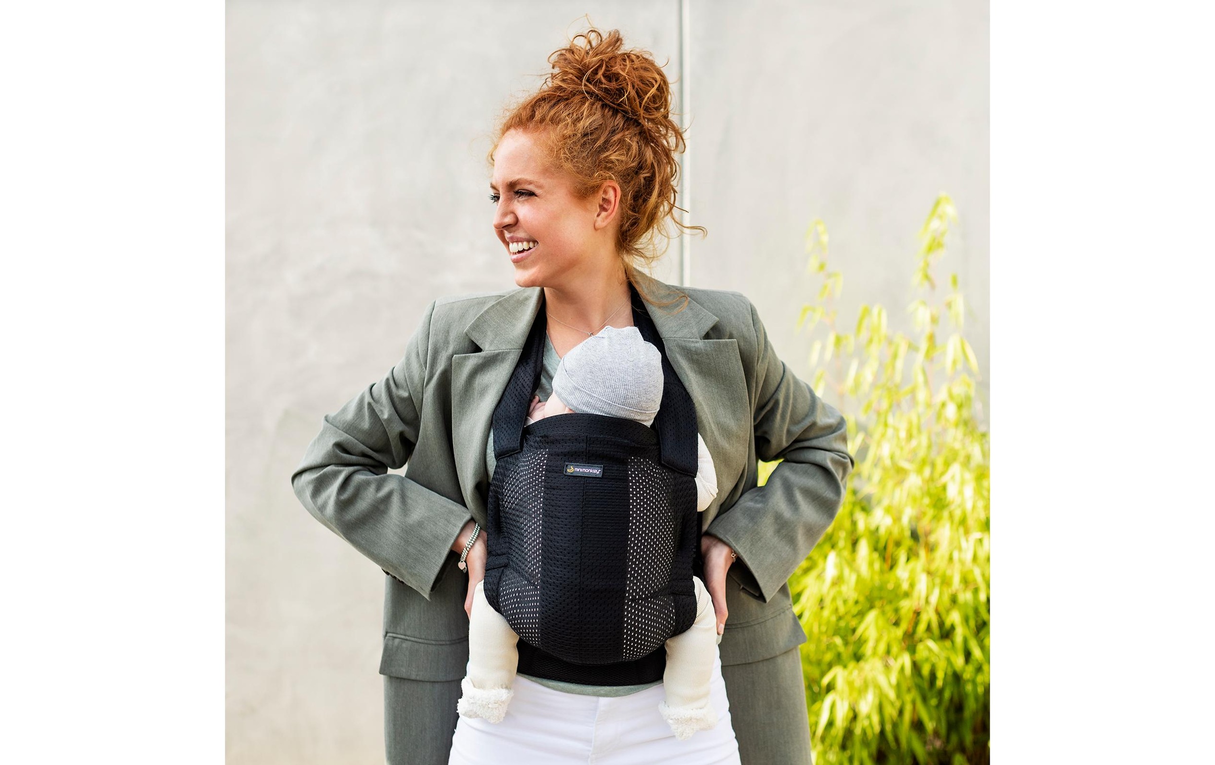 Bauchtrage »Minimonkey Baby Carrier Schwarz«