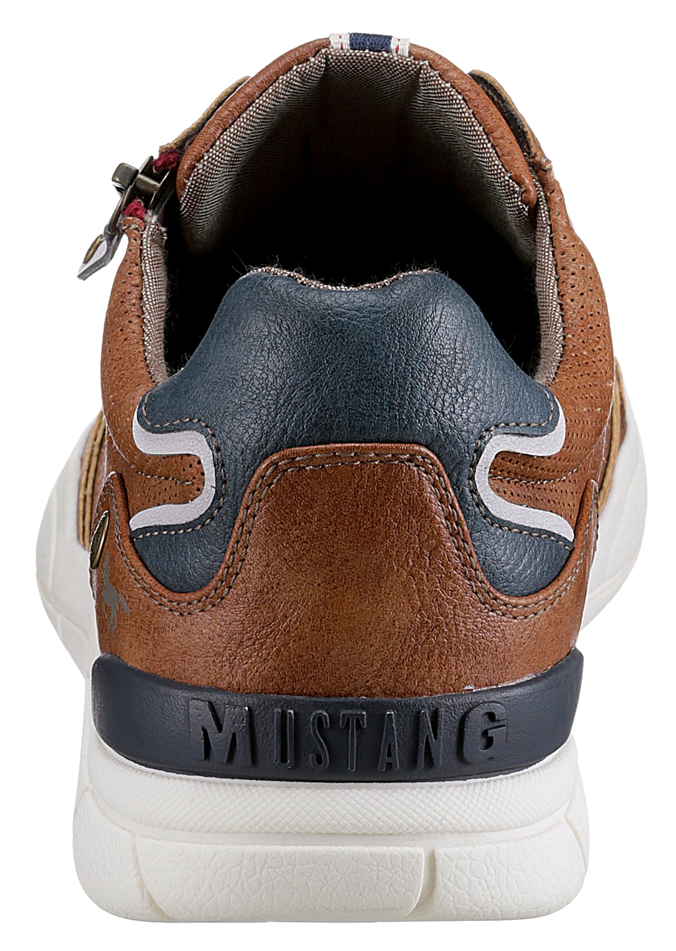 Mustang Shoes Sneaker, mit seitlichem Reissverschluss, Freizeitschuh, Halbschuh, Schnürschuh