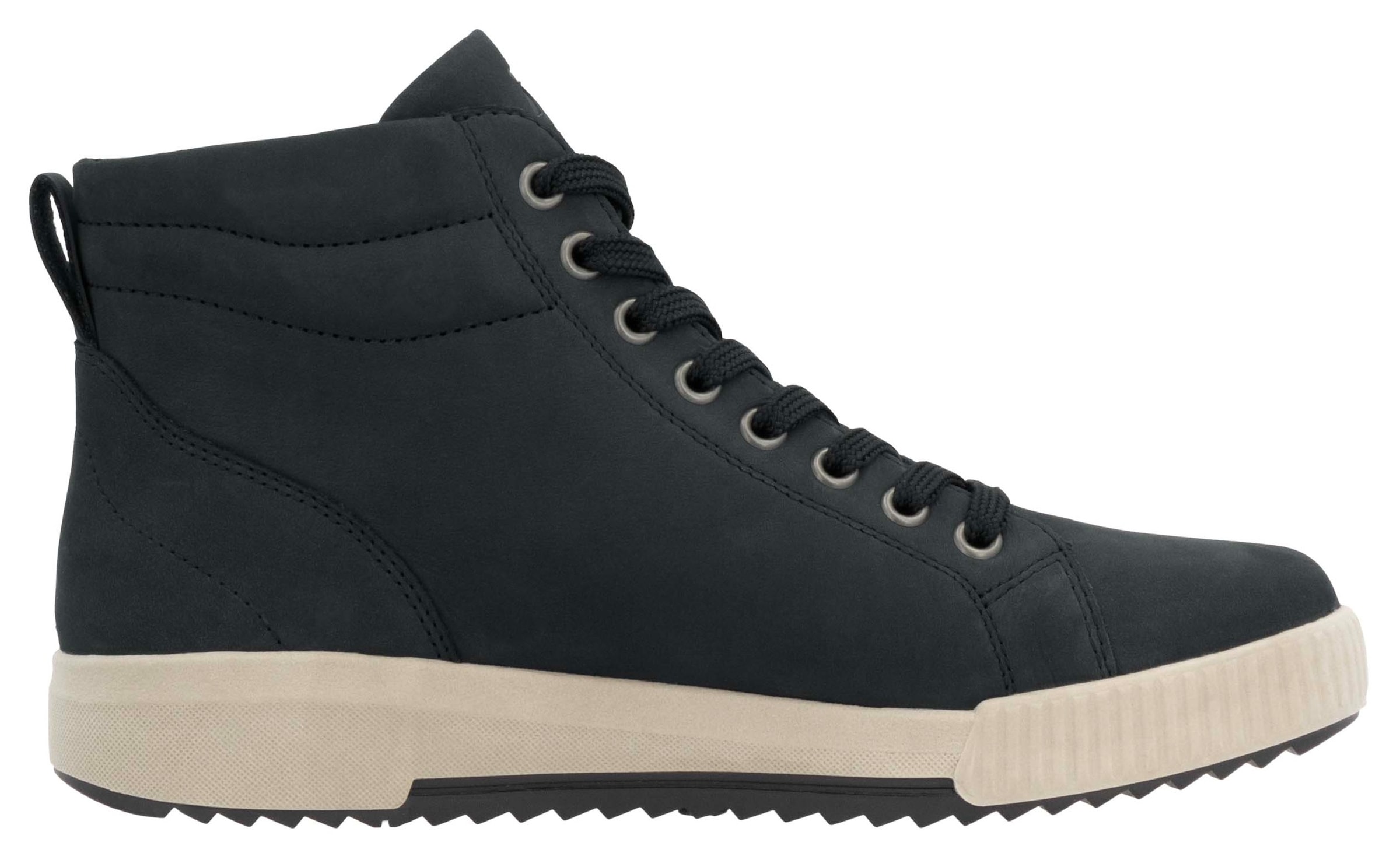 RIEKER Sport Schnürboots, Stiefelette, High Top Sneaker, Freizeitboots mit Reissverschluss