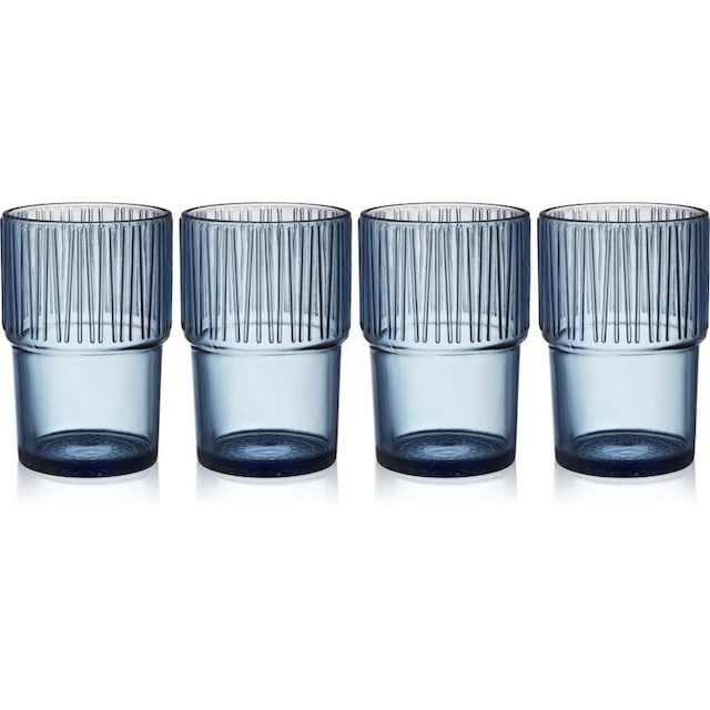 ❤ Bitz Latte-Macchiato-Glas »Macchiato Becher Kusintha 380 ml, 4 Stück,  Blau«, (4 tlg.) kaufen im Jelmoli-Online Shop