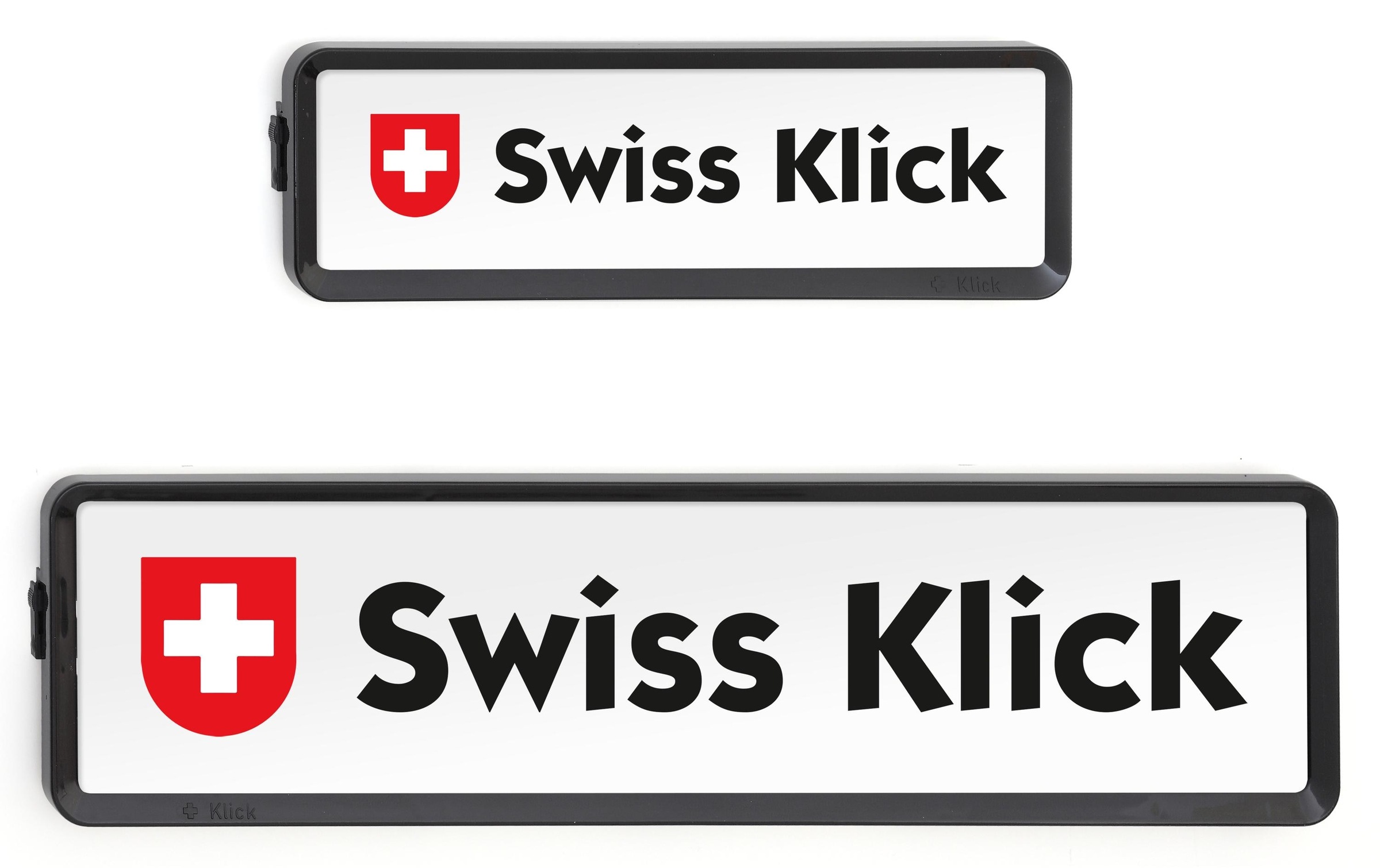 Kennzeichenhalter »SWISS KLICK Langformat SET«