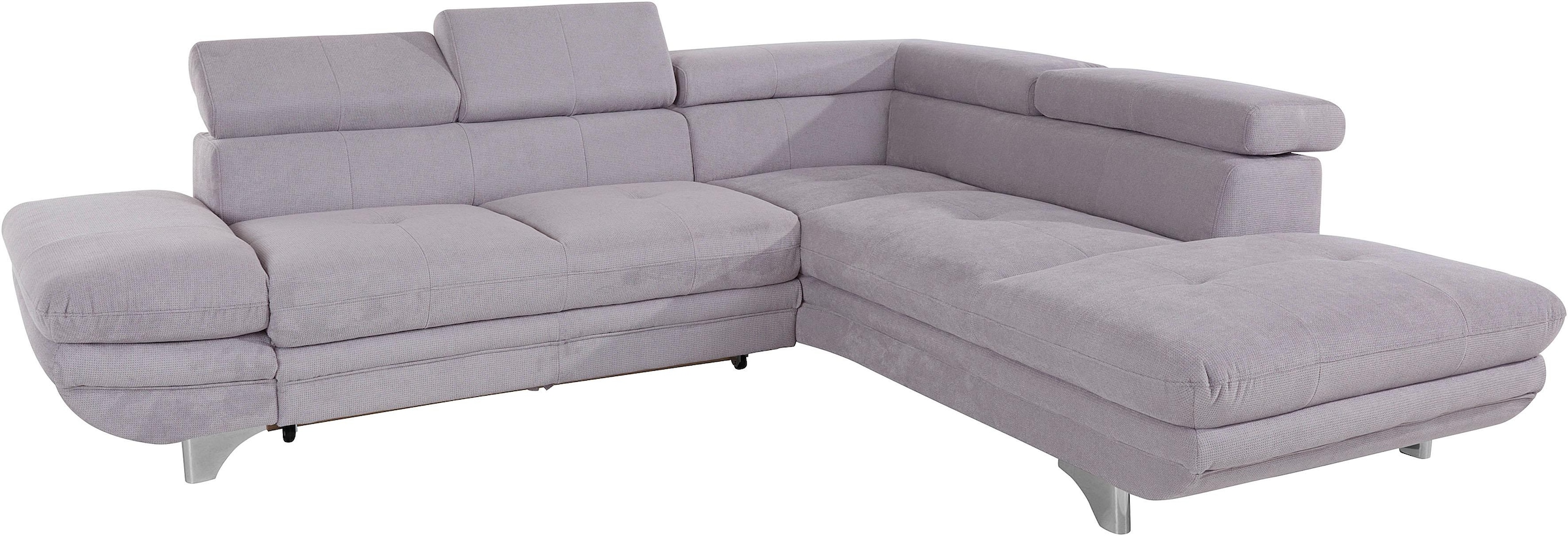 COTTA Ecksofa »Enterprise L-Form«, inklusive Kopf- und Armteilverstellung, wahlweise mit Bettfunktion