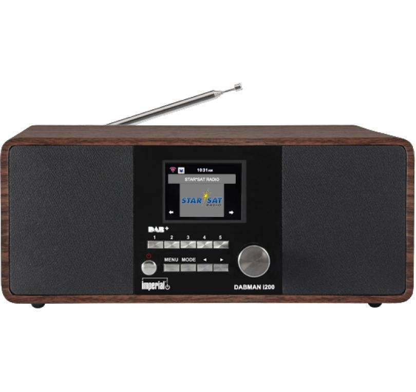 IMPERIAL Internet-Radio »Dabman i200 Holzoptik«, (WLAN Digitalradio (DAB+)-Internetradio-FM-Tuner)