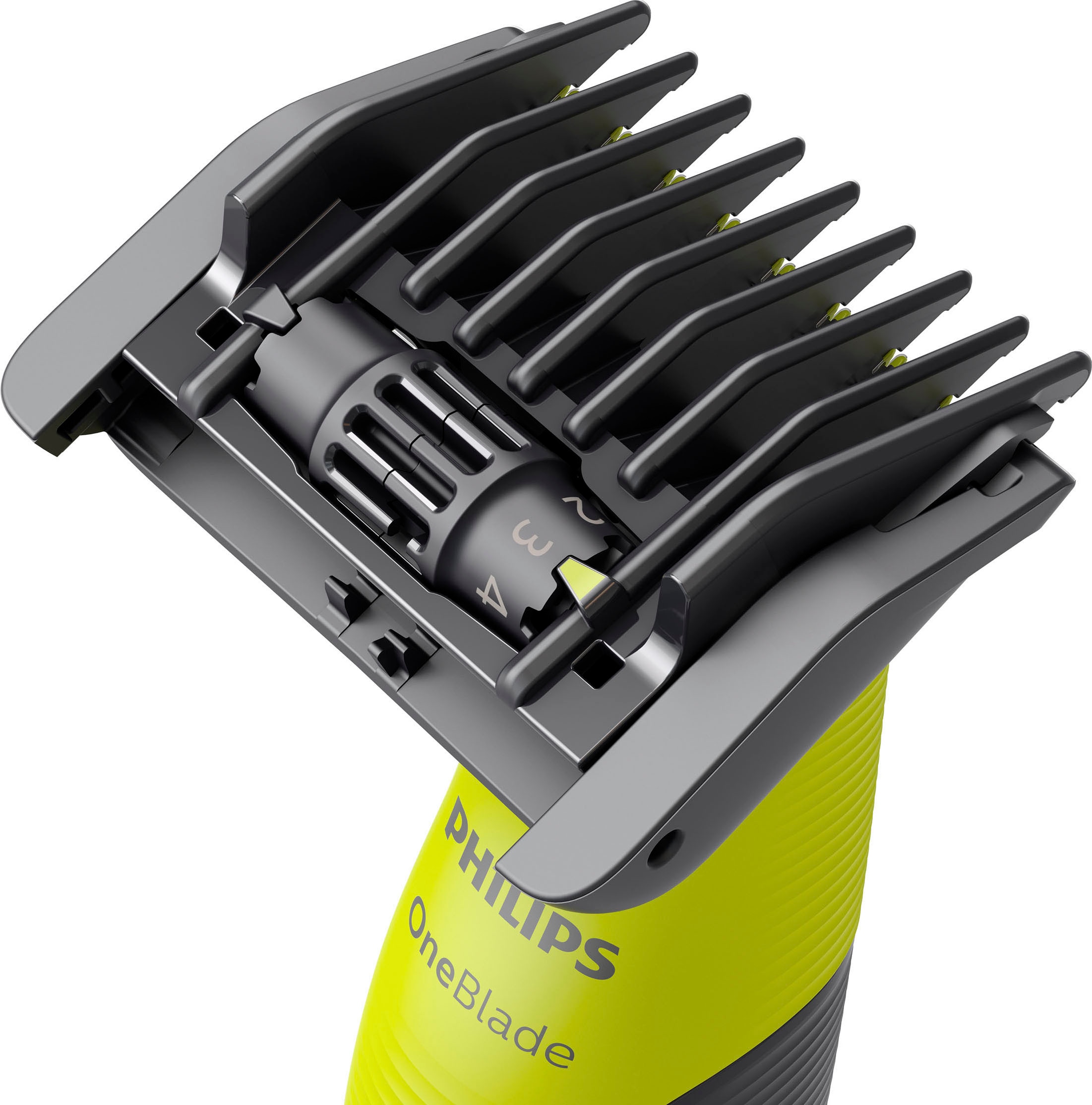 Philips Elektrorasierer »OneBlade Face & Body QP4631/65«, 4 St. Aufsätze, 360-Grad-Klinge, inkl. verstellbarem 5-in-1 Kammaufsatz