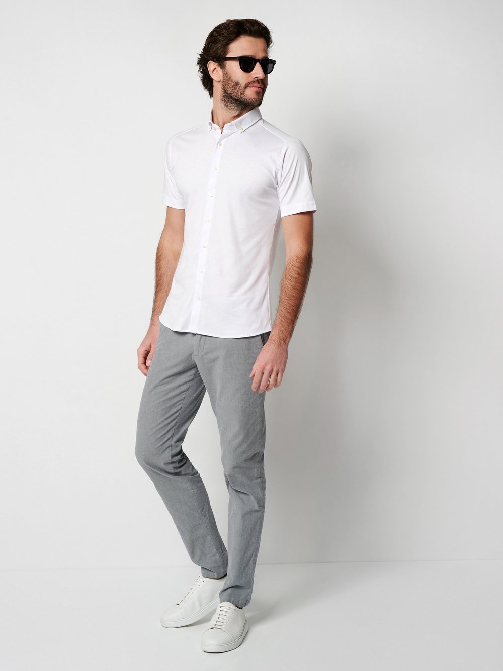 DESOTO Kurzarmhemd »Casual Modern Button Down halbarm«, Flexibler Stretch