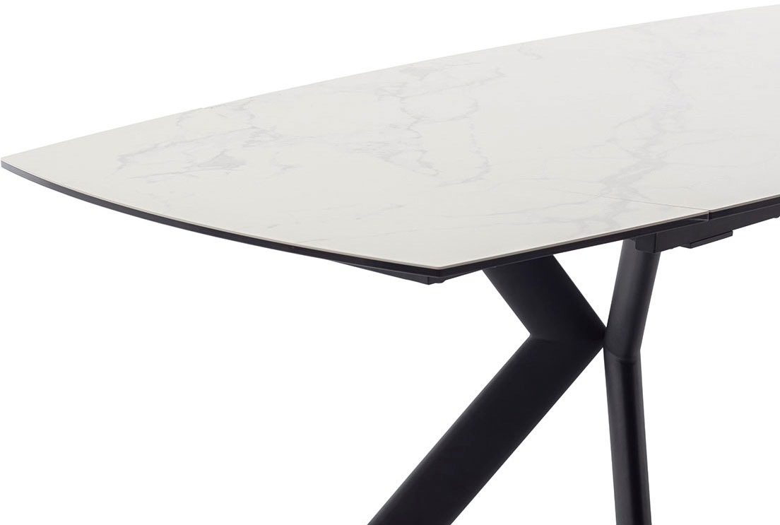 MCA furniture Esstisch »OSSANA Vierfusstisch 180-260 cm«, (Einzelstück), Keramik,Metall,Stirnauszug,ausziehbar,Tischplatte 13 mm,8-10 Personen