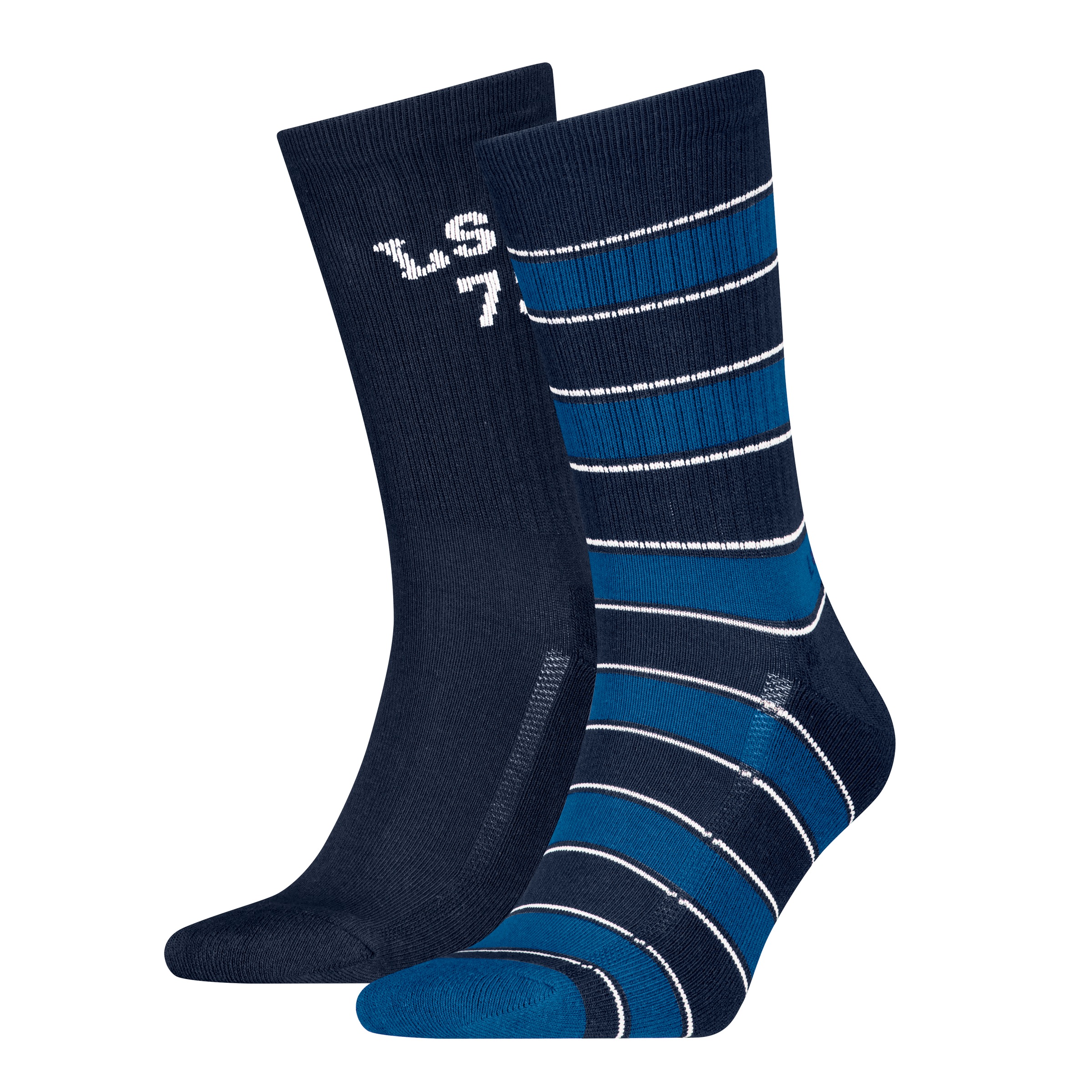 Levi's® Socken »LEVIS REG CUT RUGBY STRIPE 2P« 2 Stk. tlg. mit angenehm weichem Tragegefühl