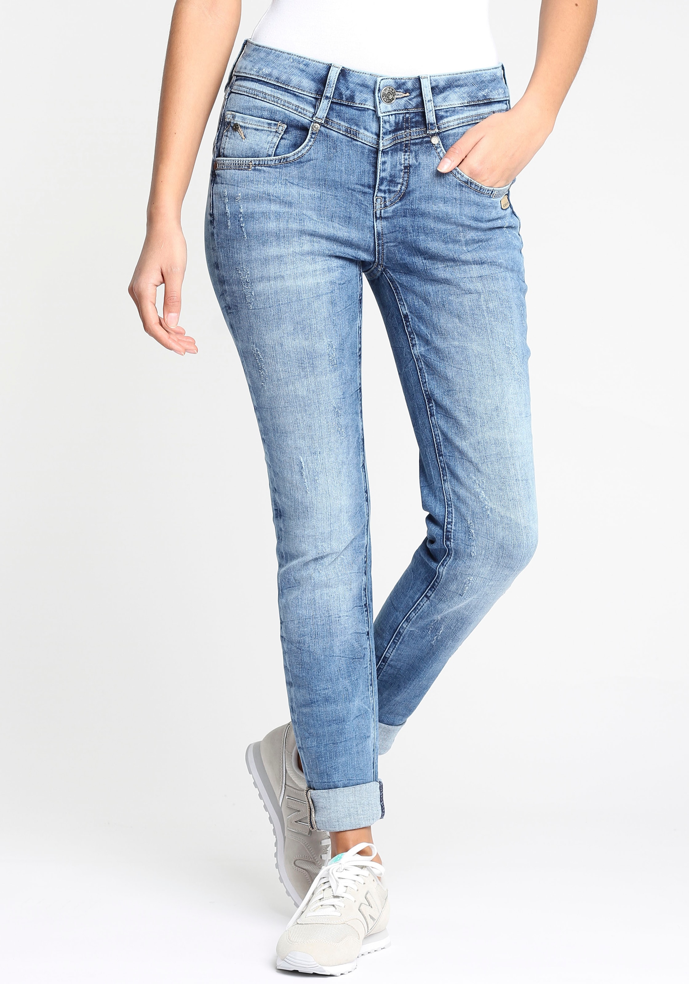 GANG Skinny-fit-Jeans Jelmoli-Versand hinten online bei & Schweiz vorn modischer bestellen »94MARISSA«, mit V-Passe
