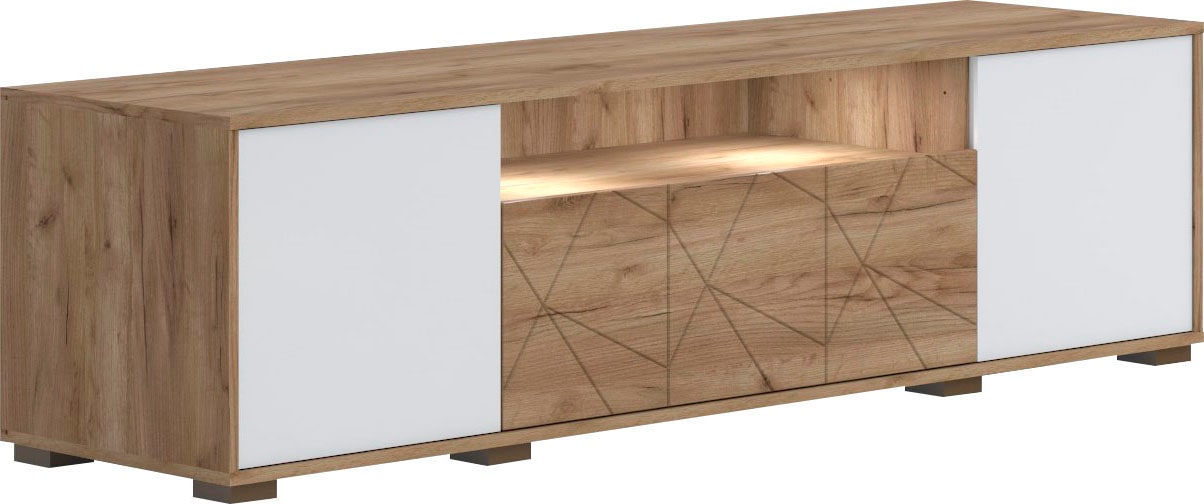 ❤ Places of Style TV-Board »Stela«, mit Push-to-open und Soft-Close-Funktion,  Hochglanz UV-lackiert ordern im Jelmoli-Online Shop