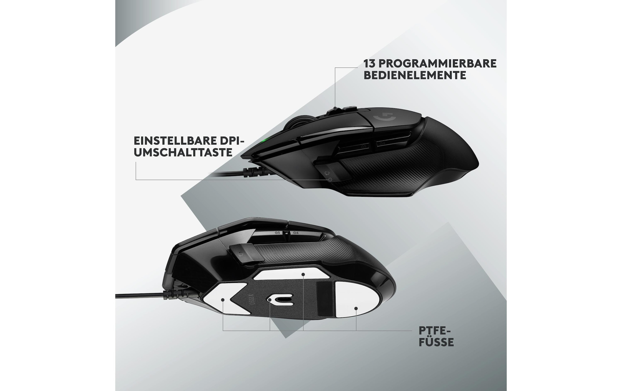 Logitech Gaming-Maus »G502 X Schwarz«, kabelgebunden