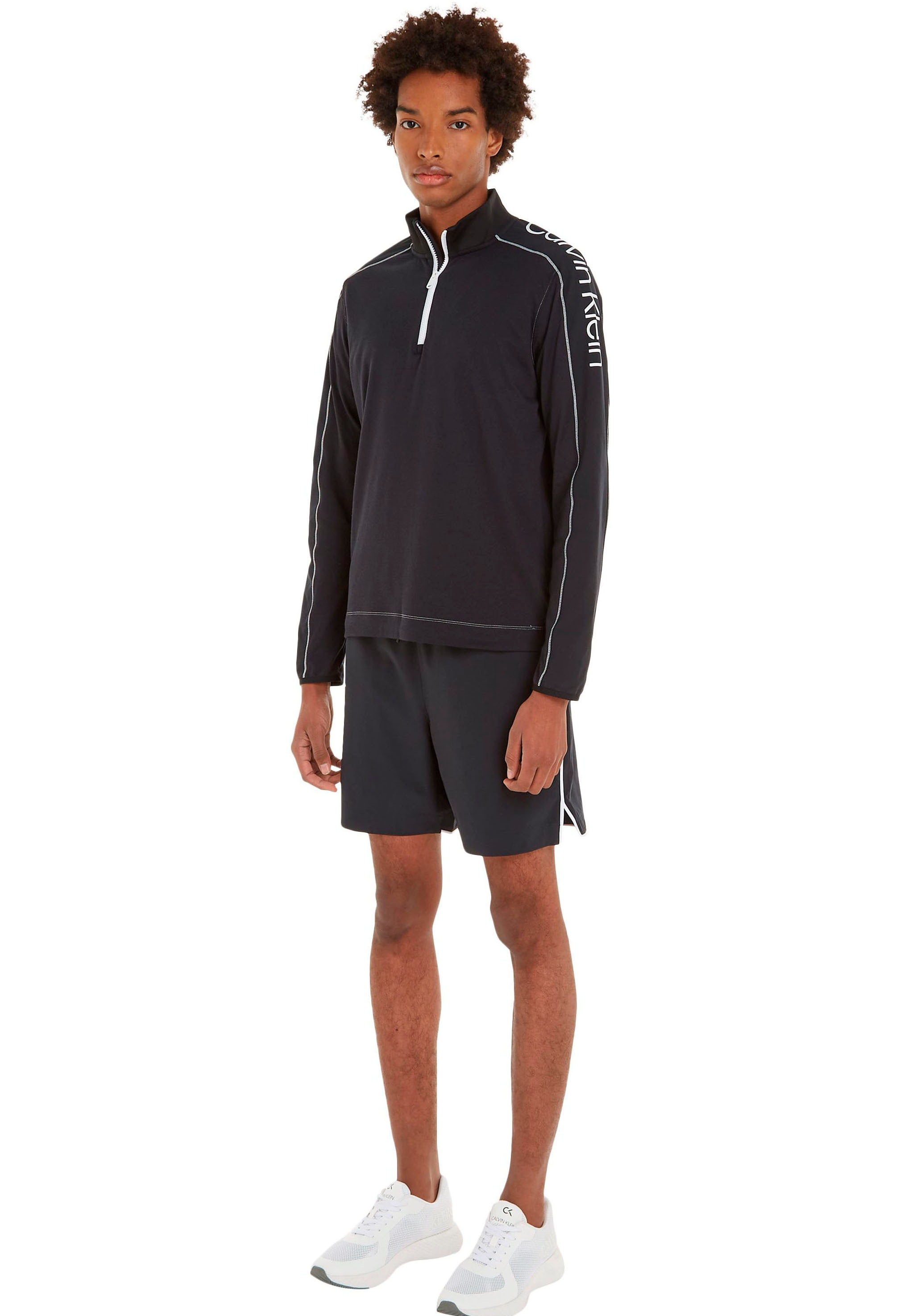 Calvin Klein Sport Langarmshirt »PW - 1/4 ZIP LS TOP«