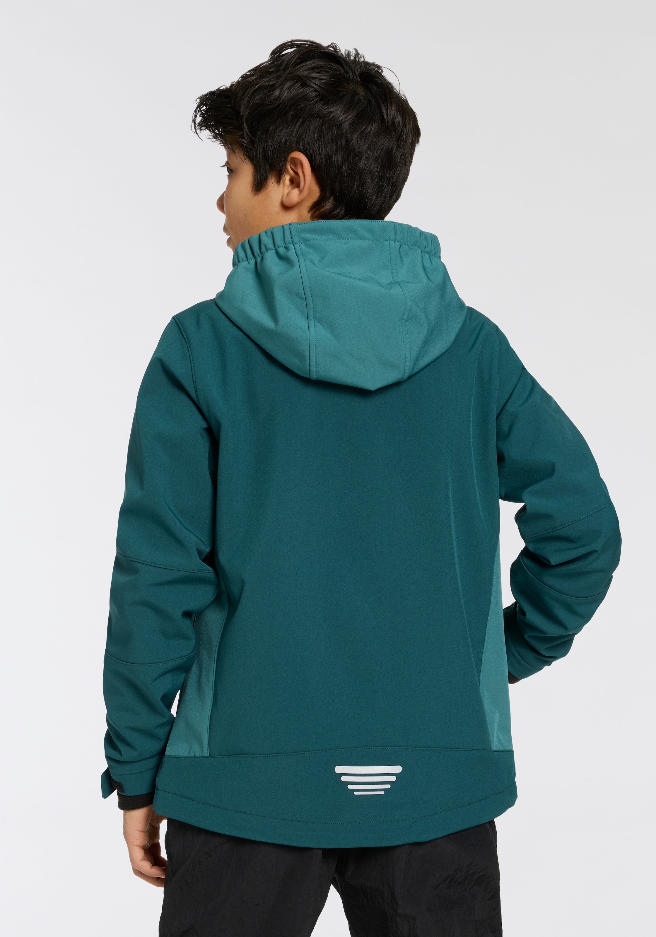 CMP Softshelljacke »KID SOFTSHELL JACKET FIX HOOD für Kinder«, (1 St.), mit Kapuze, Atmungsaktiv & Wärmeisolierend & Wasserabweisend & für Kinder