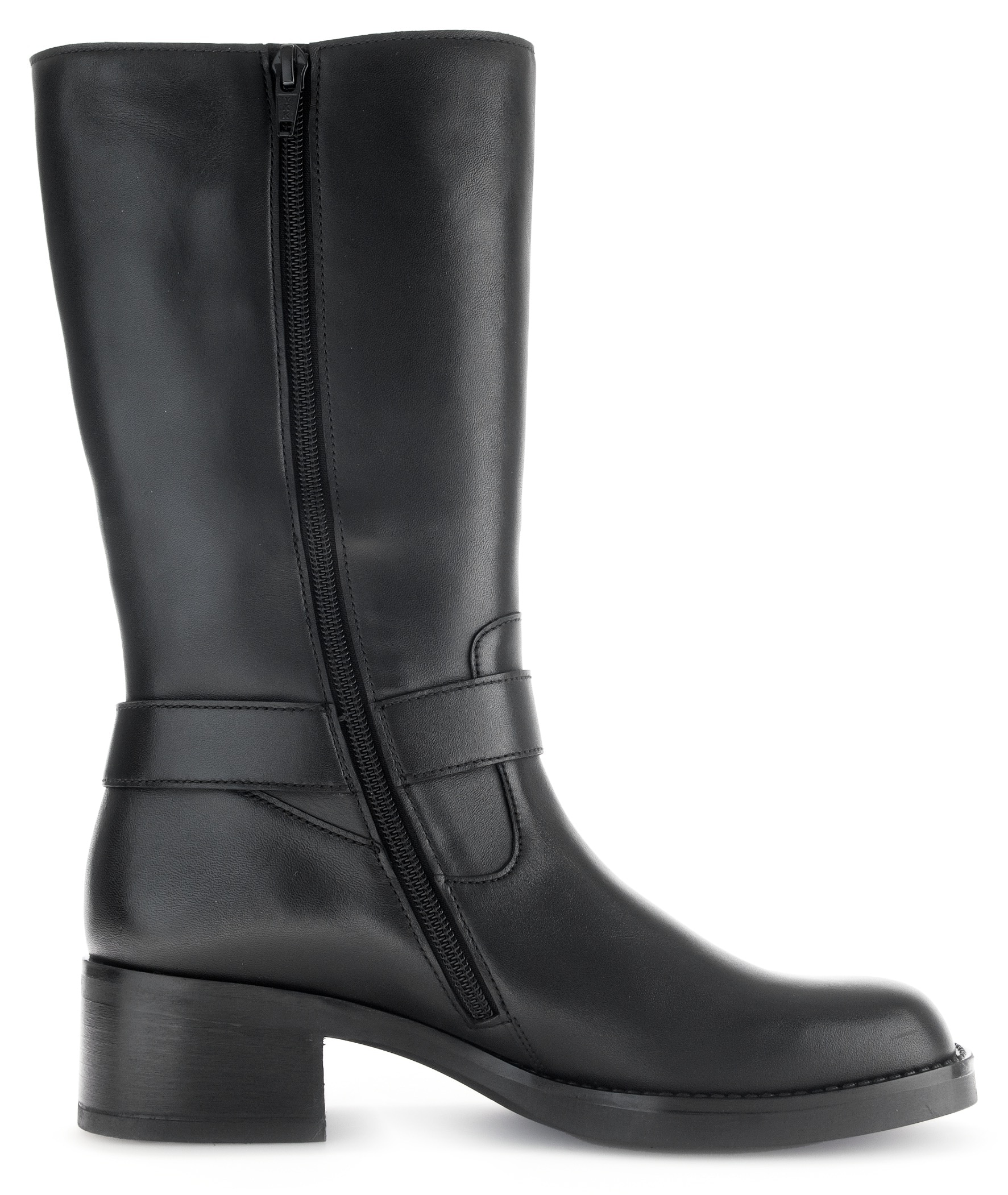 Gabor Stiefel, Blockabsatz, Bikerstiefel, Langschaftsiefel mit Best Fitting