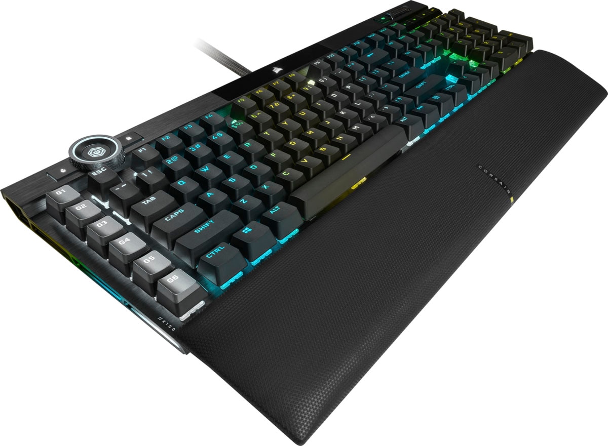 Corsair Gaming-Tastatur »Corsair K100 RGB«, (Handgelenkauflage-Multimedia-Tasten-programmierbare G-Tasten)