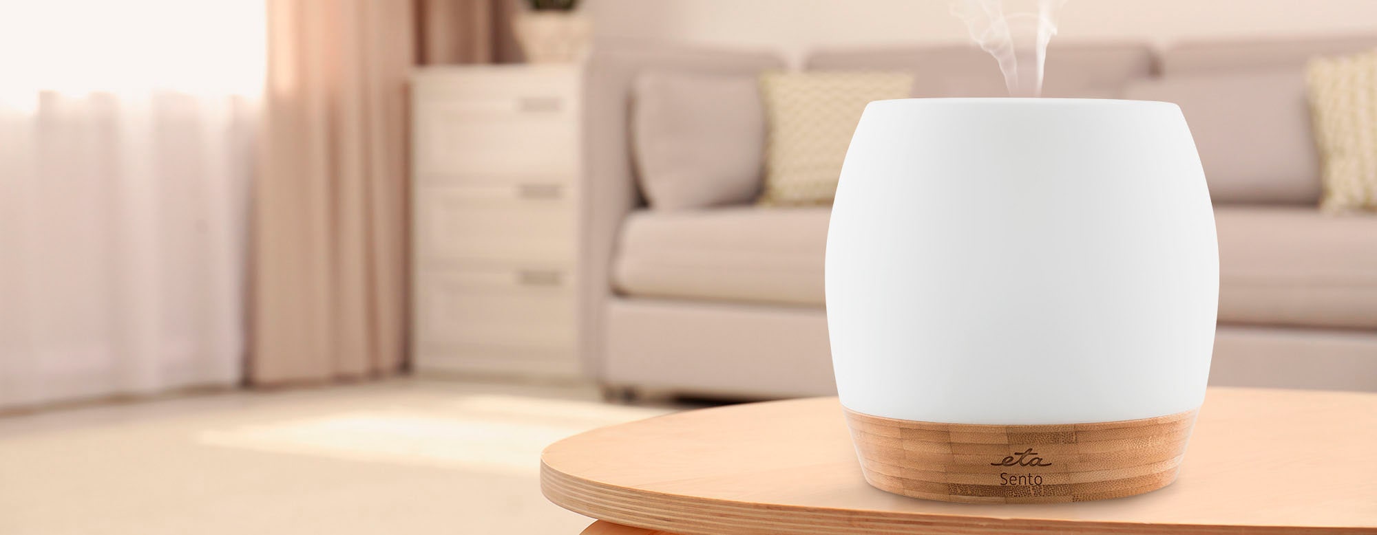eta Diffuser »SENTO Aroma Diffuser«, 0,1 l Wassertank, Ultraschall, Betriebszeit 8h, bis 20 m², Wassertank 100 ml