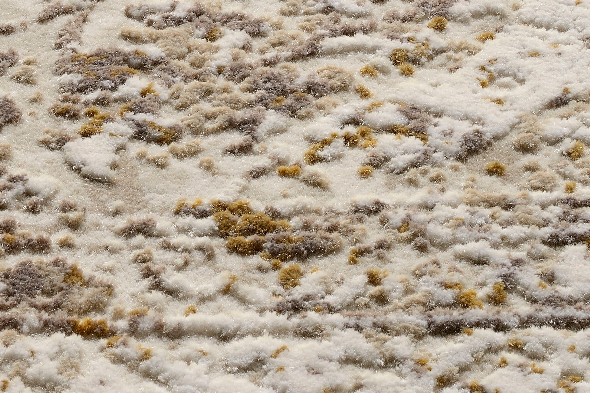 OCI DIE TEPPICHMARKE Teppich »BESTSELLER CAVA«, rund, 8 mm Höhe, Glanz Viskose, Hoch Tief Struktur, mit Fransen, Wohnzimmer