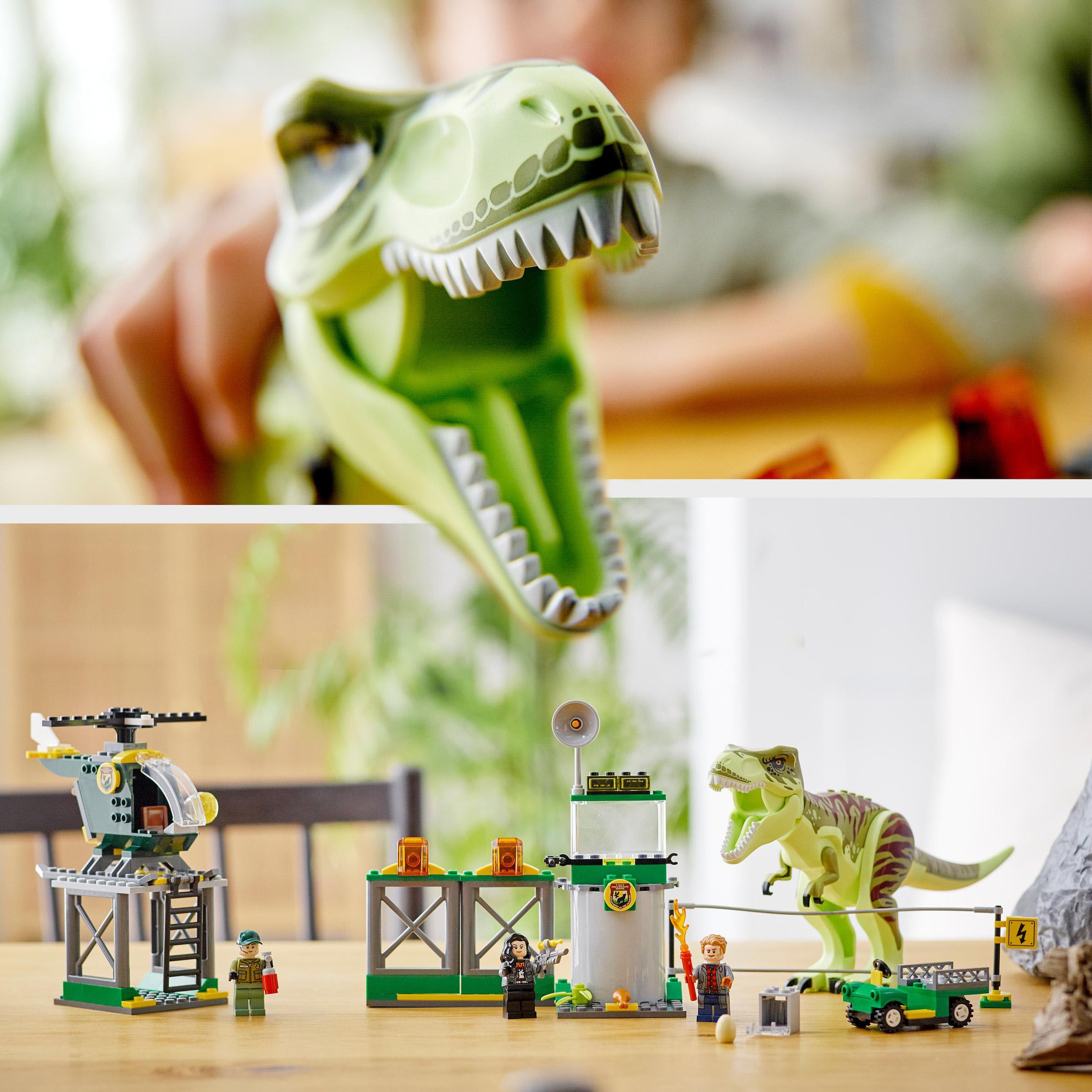 LEGO® Konstruktionsspielsteine »T. Rex Ausbruch (76944), LEGO® Jurassic World«, (140 St.), Made in Europe