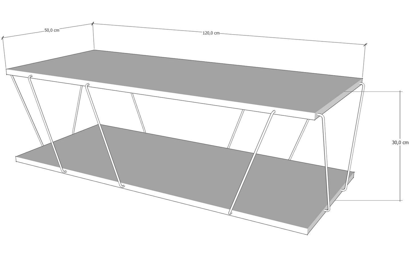 WOODY FASHION Beistelltisch »Labranda 120 x 30 x 50 cm Nature«