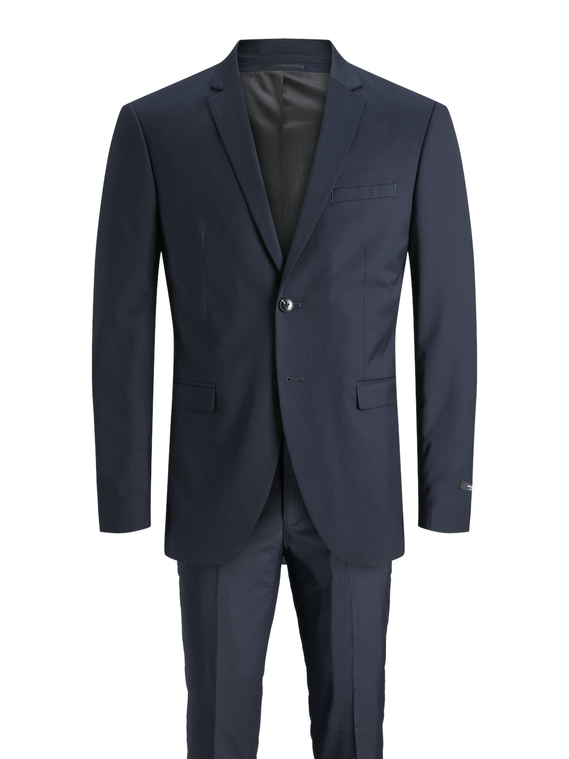 Jack & Jones Junior Kinderanzug »JPRSOLAR elastisch und pflegeleicht für besondere Anlässe«, (Set, 2 tlg.), slim fit, unifarben, modisch, slim fit, Web, Reverskragen