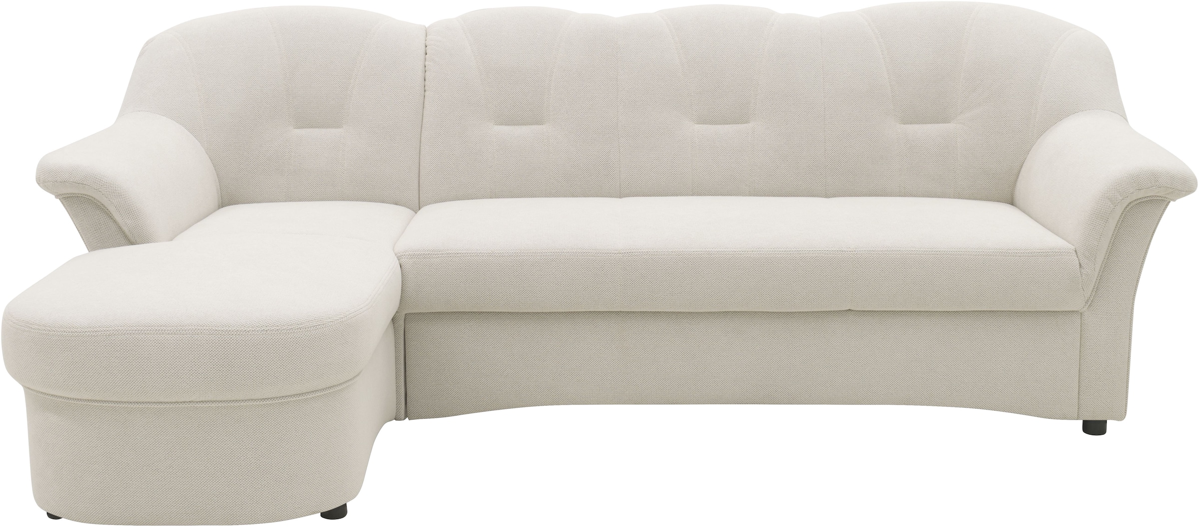 DOMO collection Ecksofa »Flores Schlafsofa, B/T/H: 233/142/86 cm, L-Form«, wahlweise mit Bettfunktion, wahlweise mit Federkern, auch in Leder