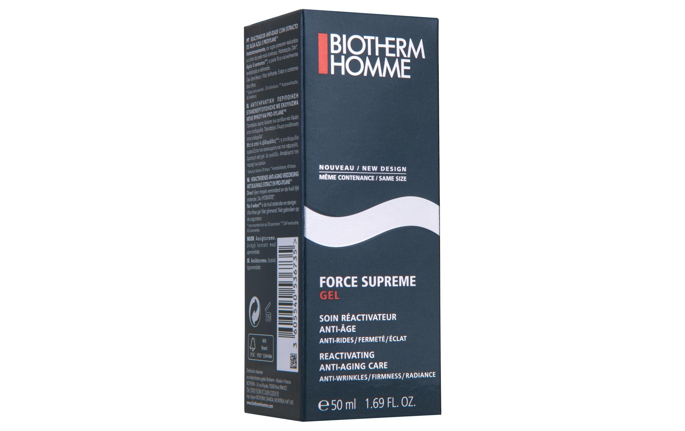 BIOTHERM Gesichtsgel »Homme Force Supreme 50 ml«, Premium Kosmetik