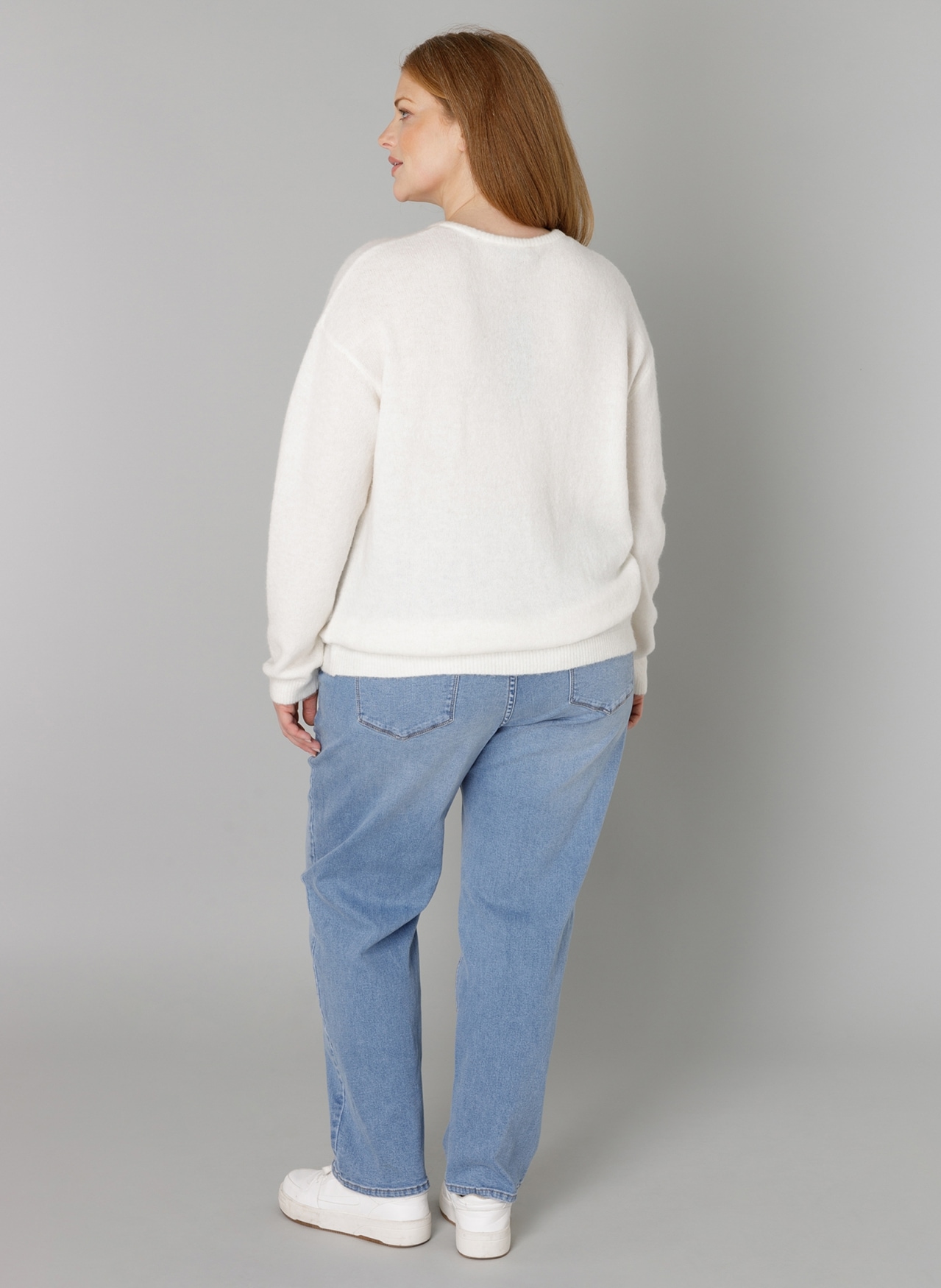 Base Level Curvy Cardigan »Yulia«, mit Wolle
