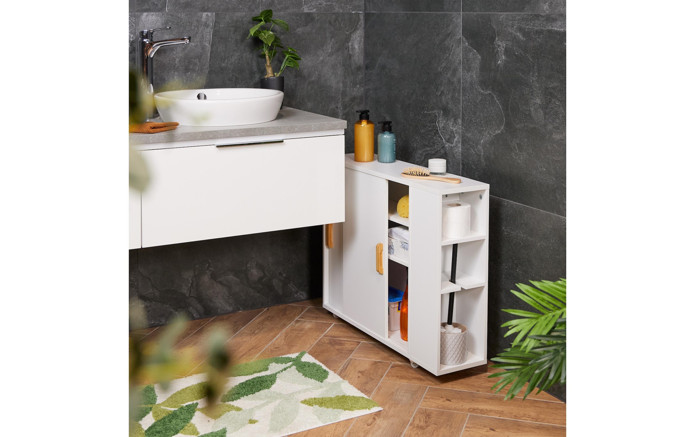 relaxdays Rollwagen »Weiss«