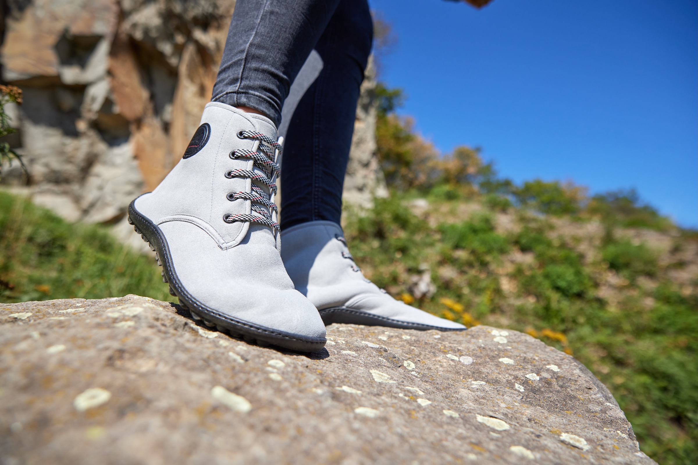 Leguano Barfussschuh »CHESTER LIGHT«, Bequemschuh, Komfortschuh, Flats, Schnürboots, Made in Germany