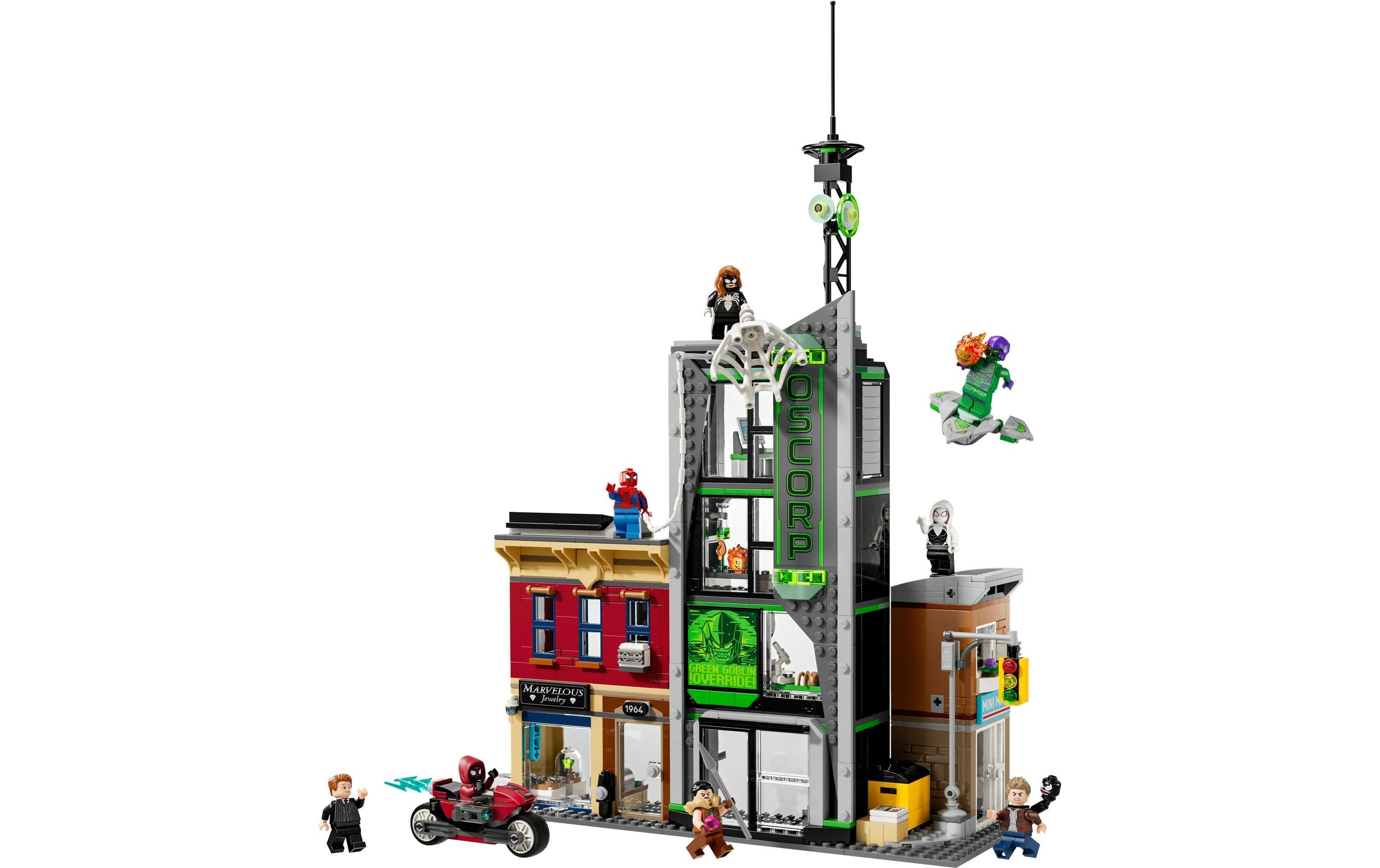 LEGO® Spielbausteine »LEGO® Marvel Spider-Man vs. Oscorp 76324«, (808 St.)