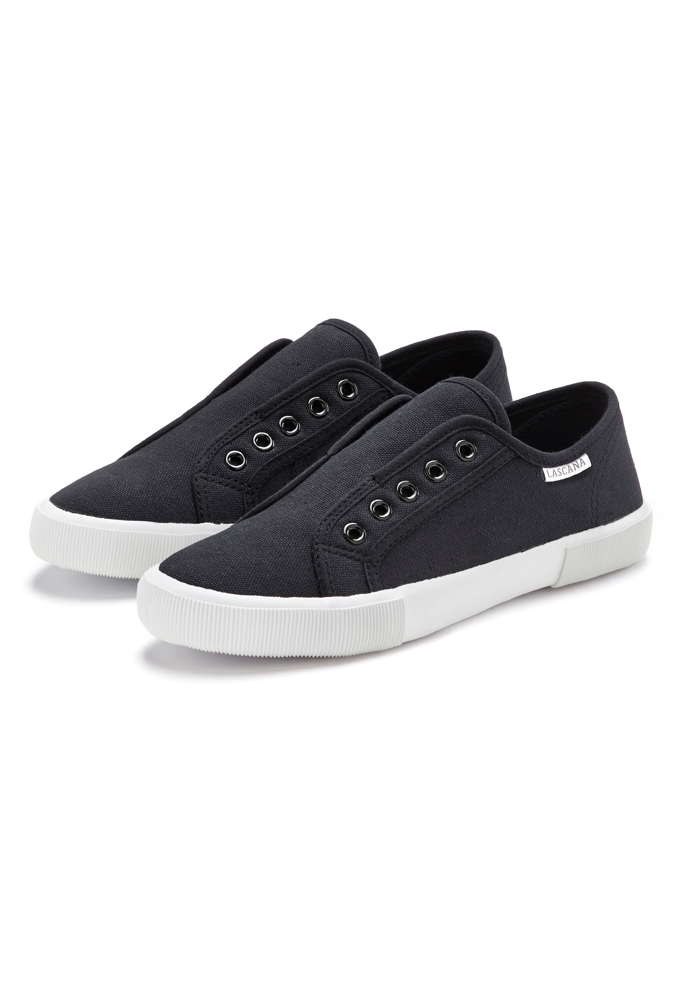 LASCANA Sneaker, Slipper, Halbschuh bequem zum Reinschlüpfen VEGAN